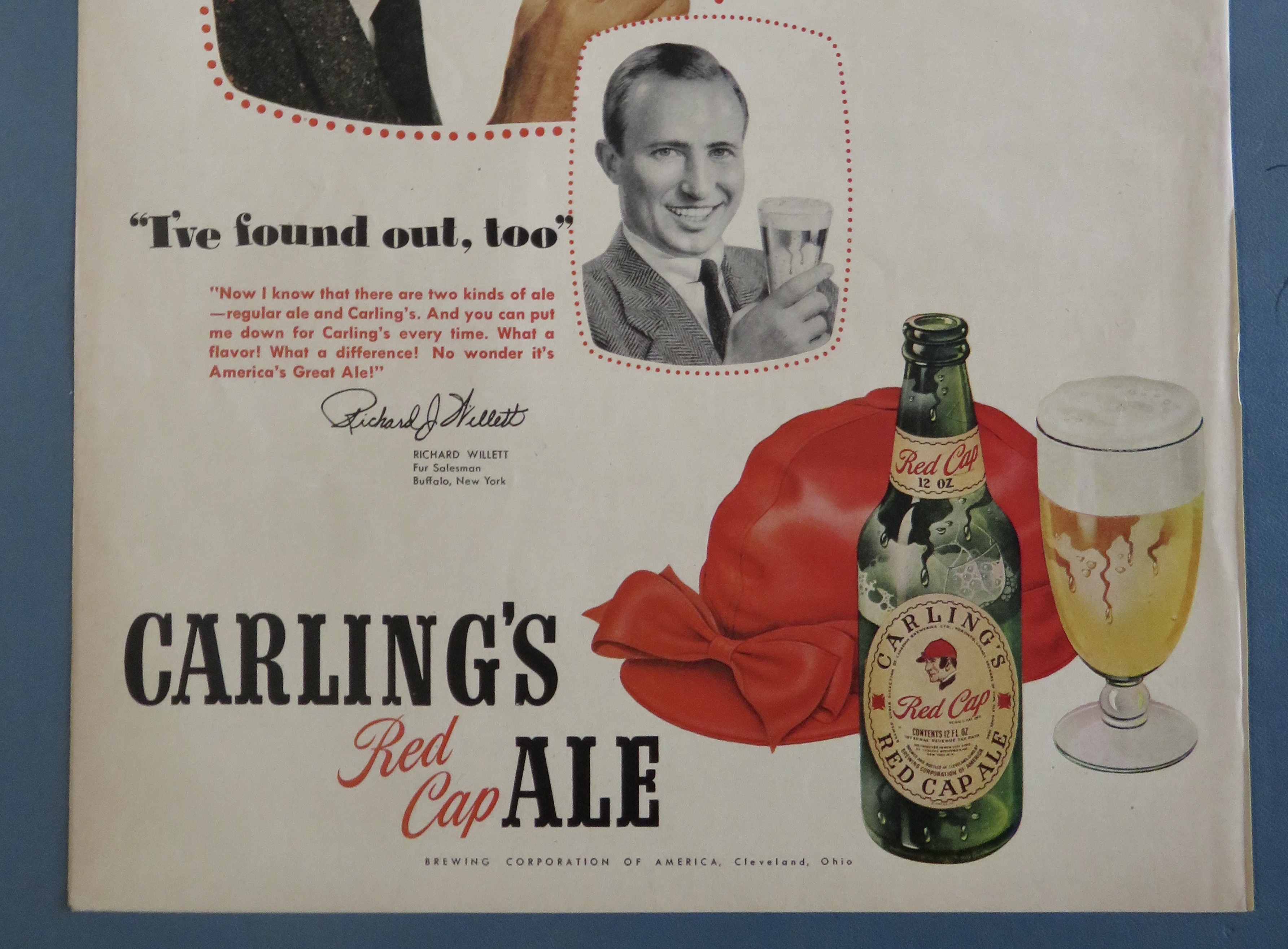 1950 Carling's Red Cap Ale with Robert Cummings