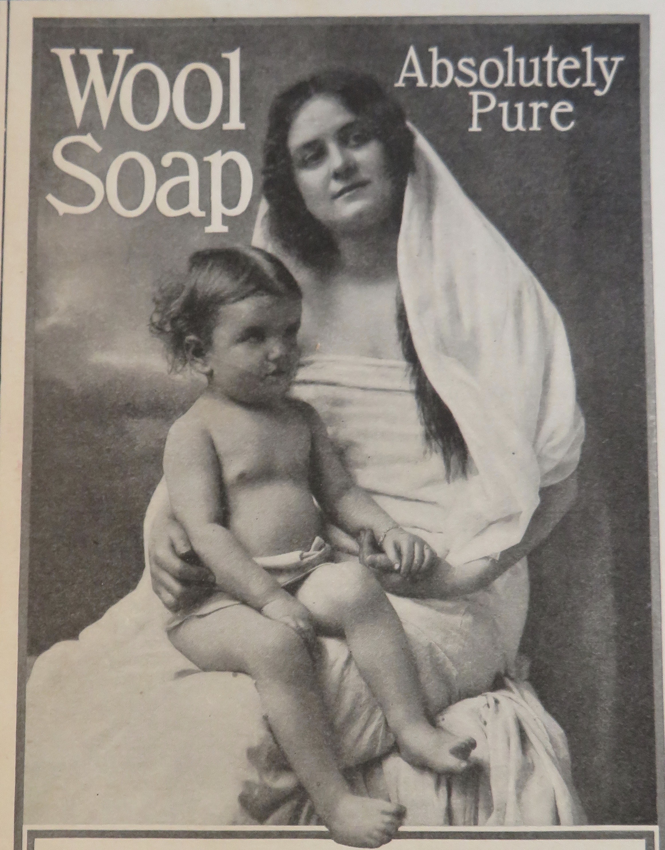 1904 Wool Soap with Woman & Child