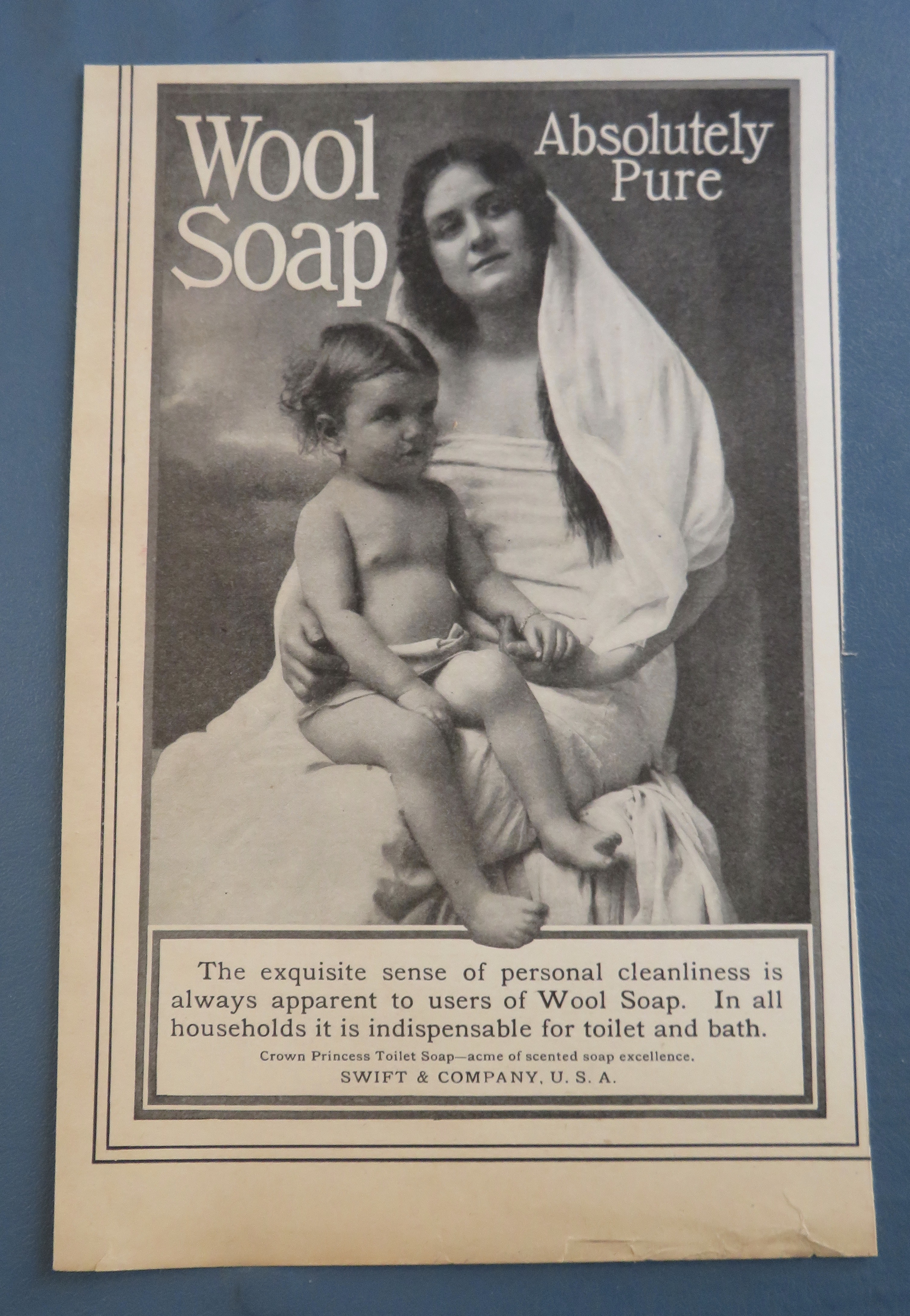 1904 Wool Soap with Woman & Child