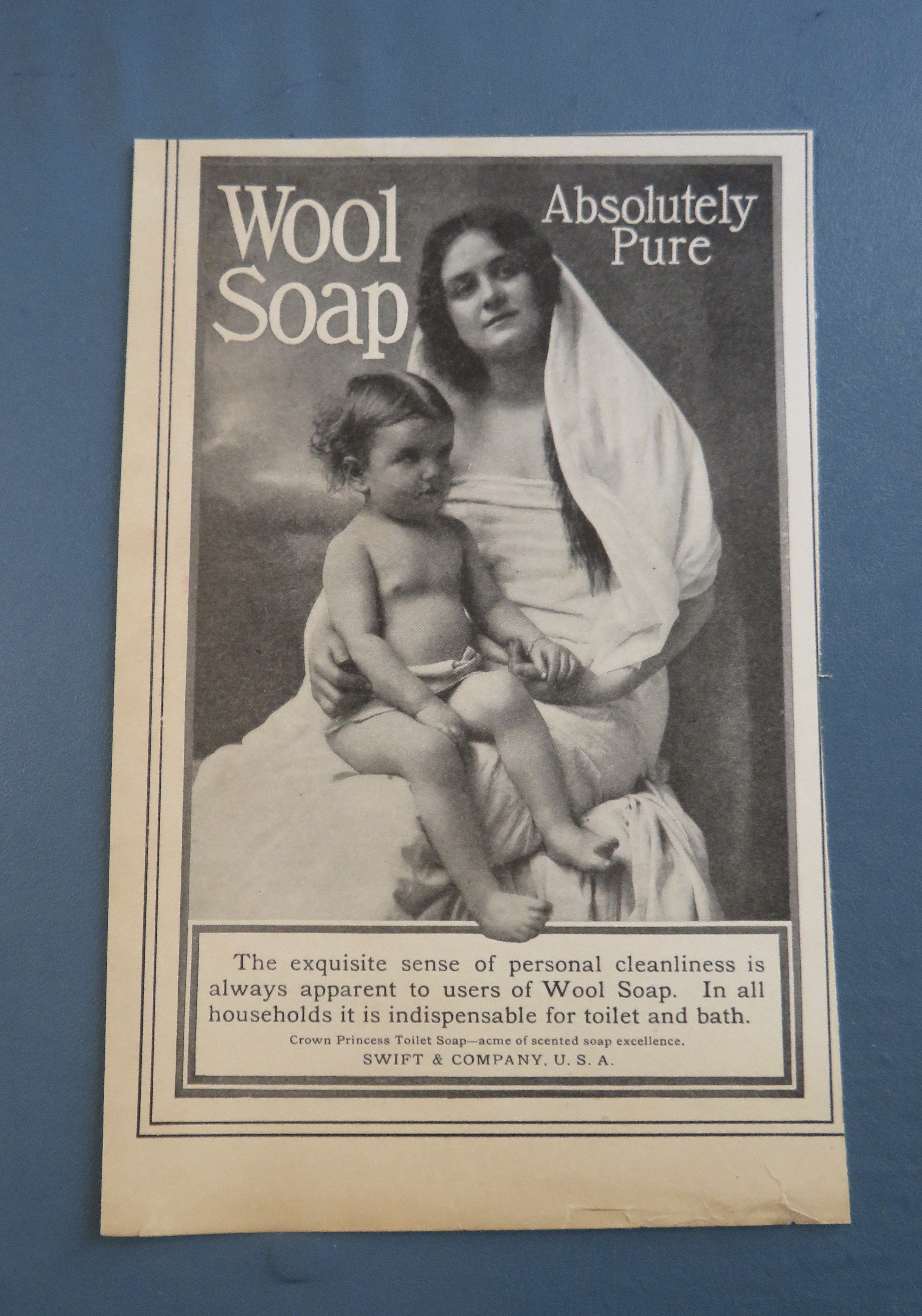 1904 Wool Soap with Woman & Child