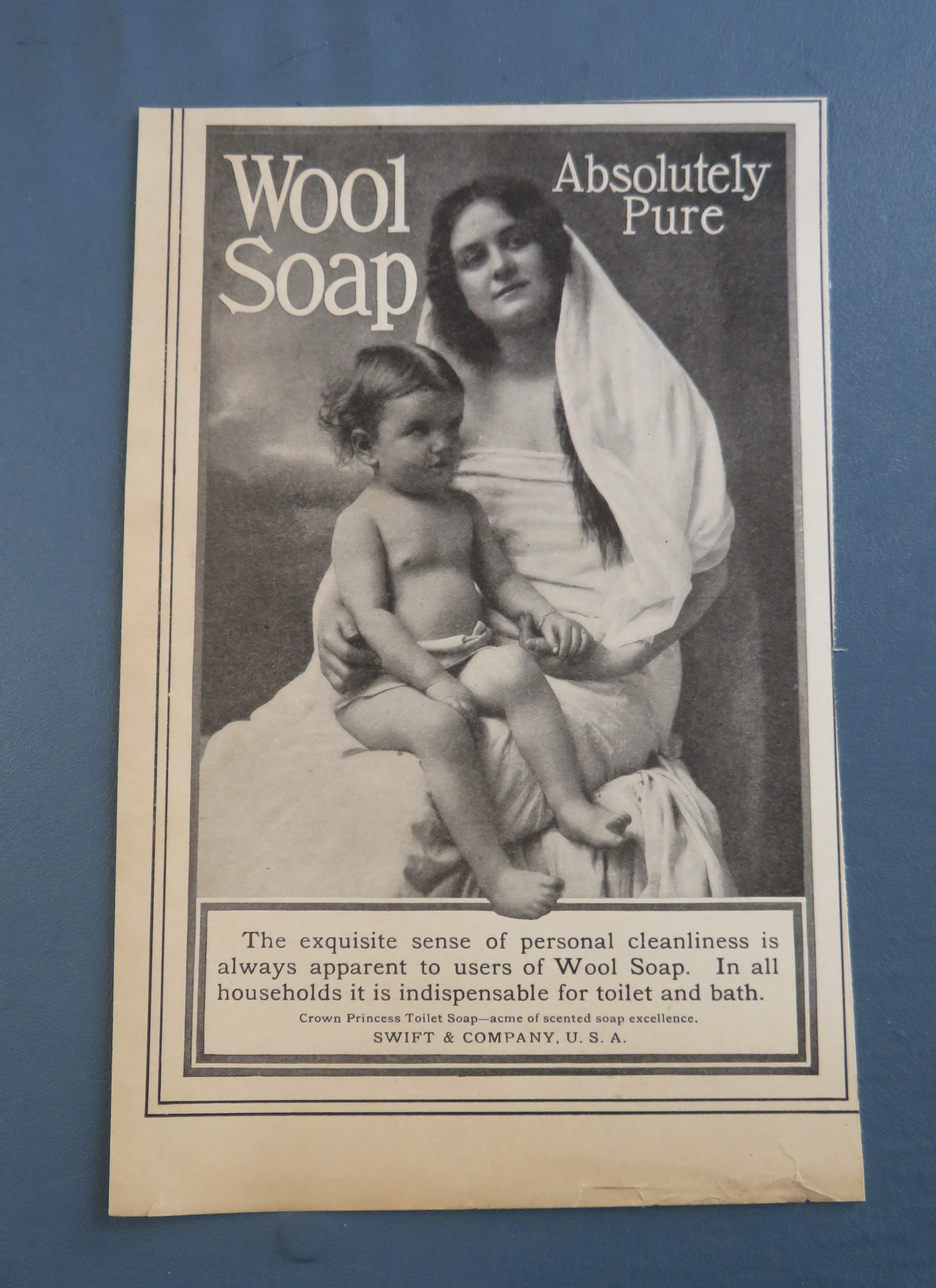 1904 Wool Soap with Woman & Child