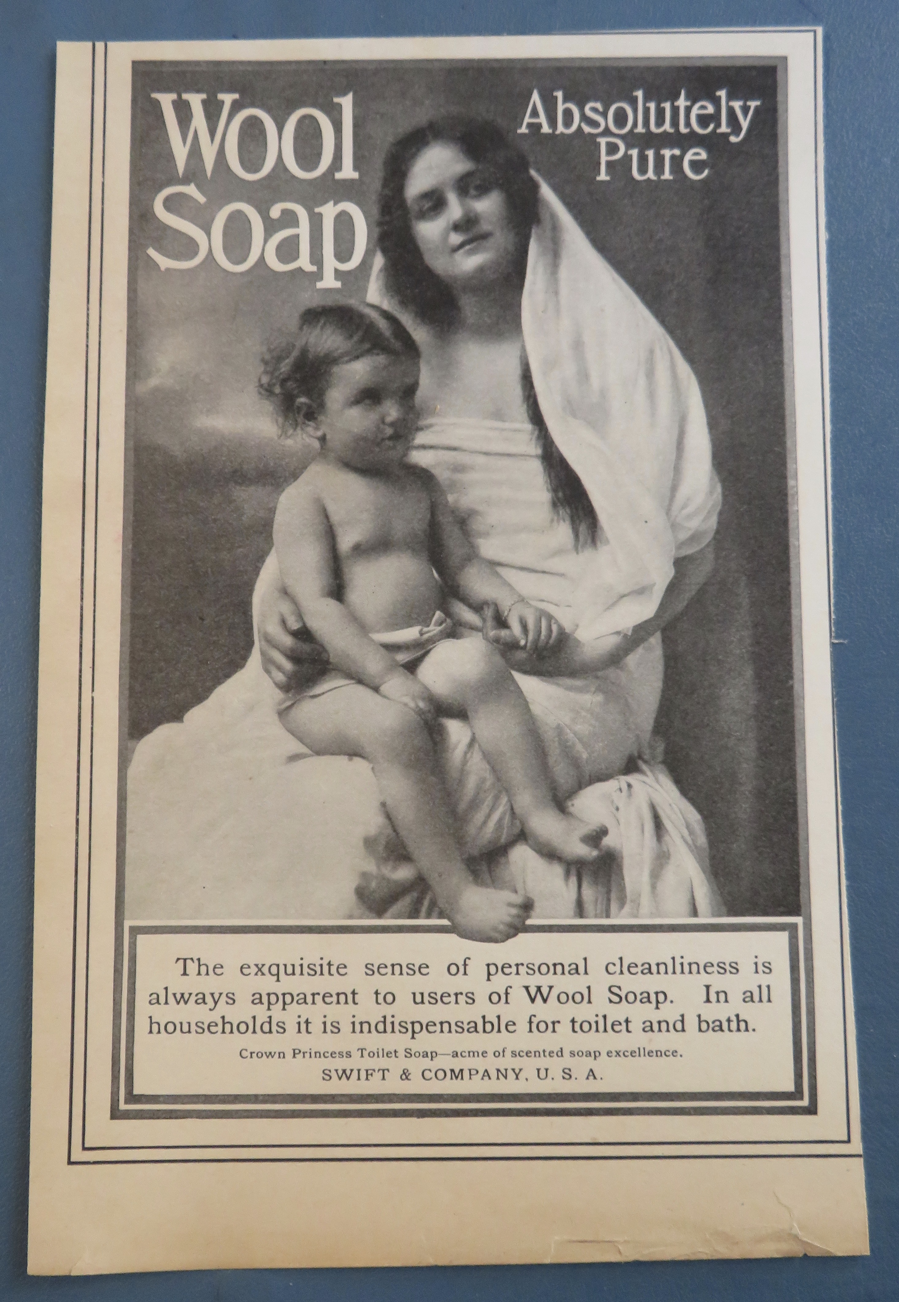 1904 Wool Soap with Woman & Child