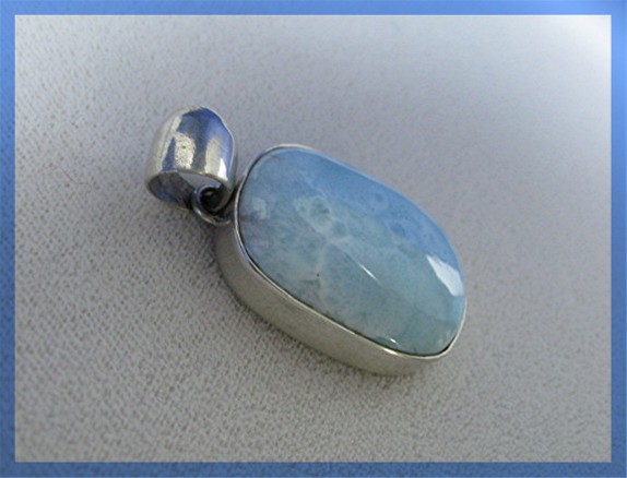 Sterling Silver LARIMAR Pendant