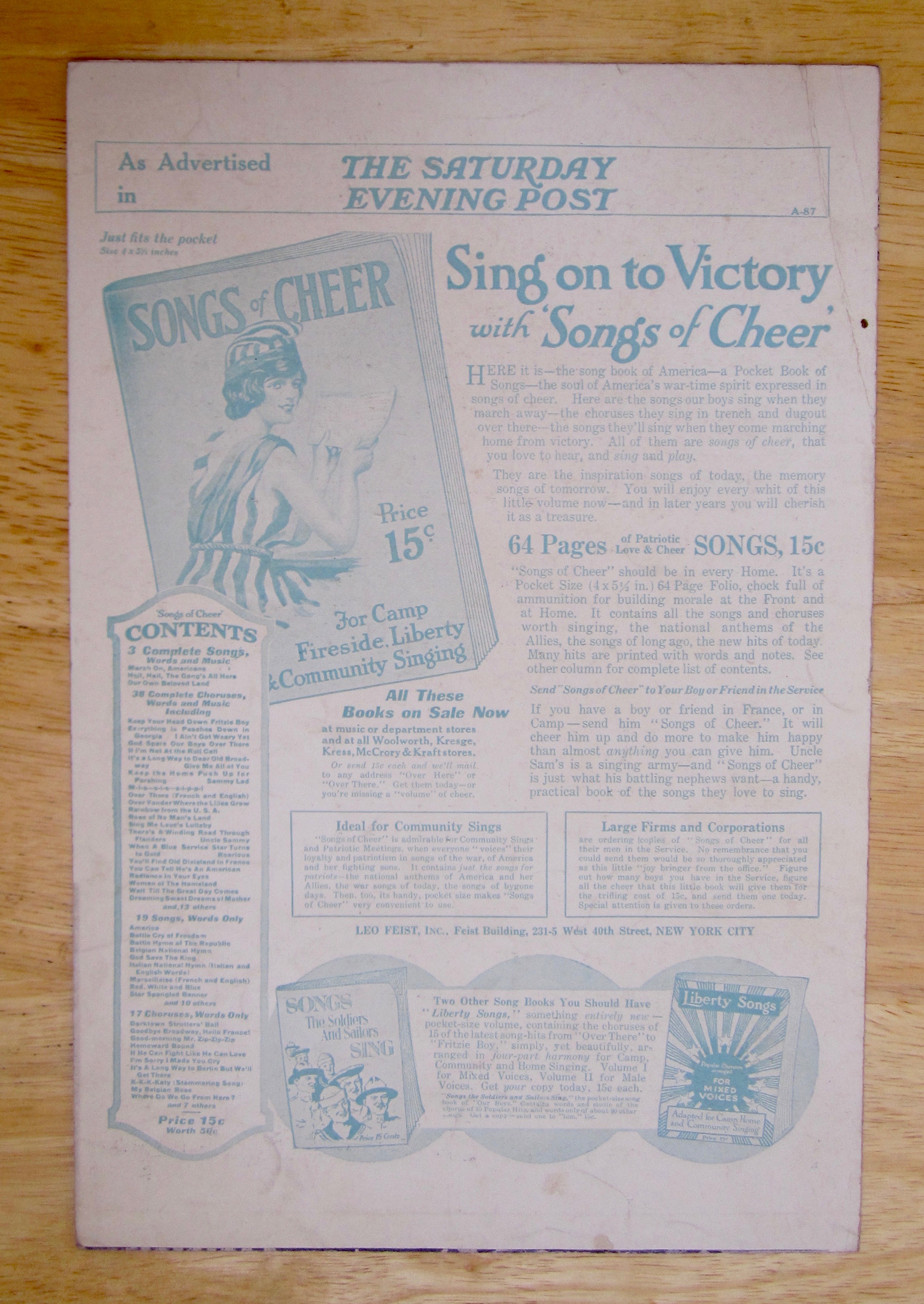 1918 You'll Find Old Dixieland In France Sheet Music