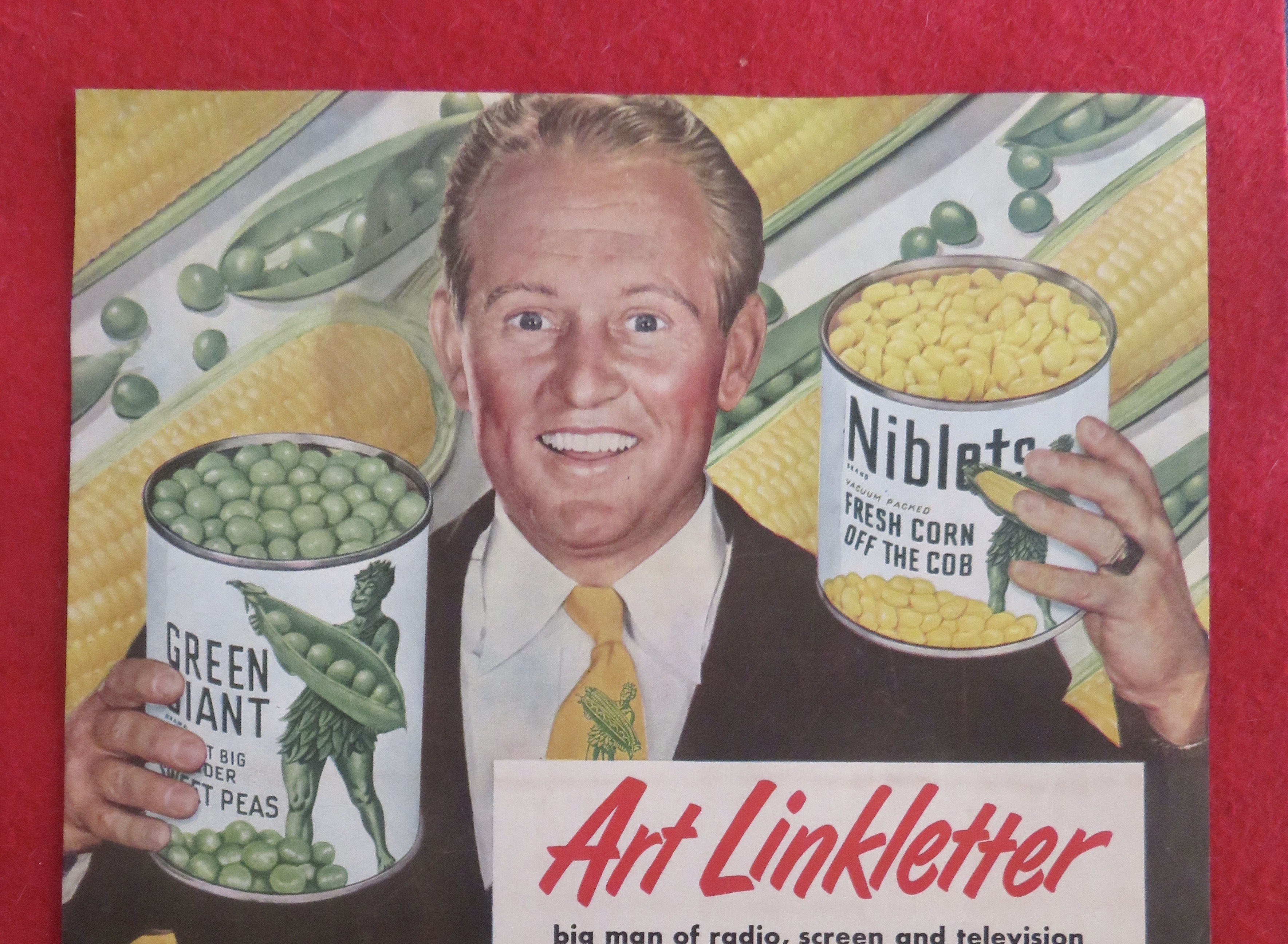 1950's Green Giant Vegetables with Art Linkletter