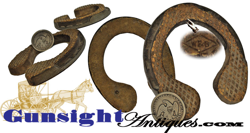 19th century Salesman Sample PADDED HORSESHOE