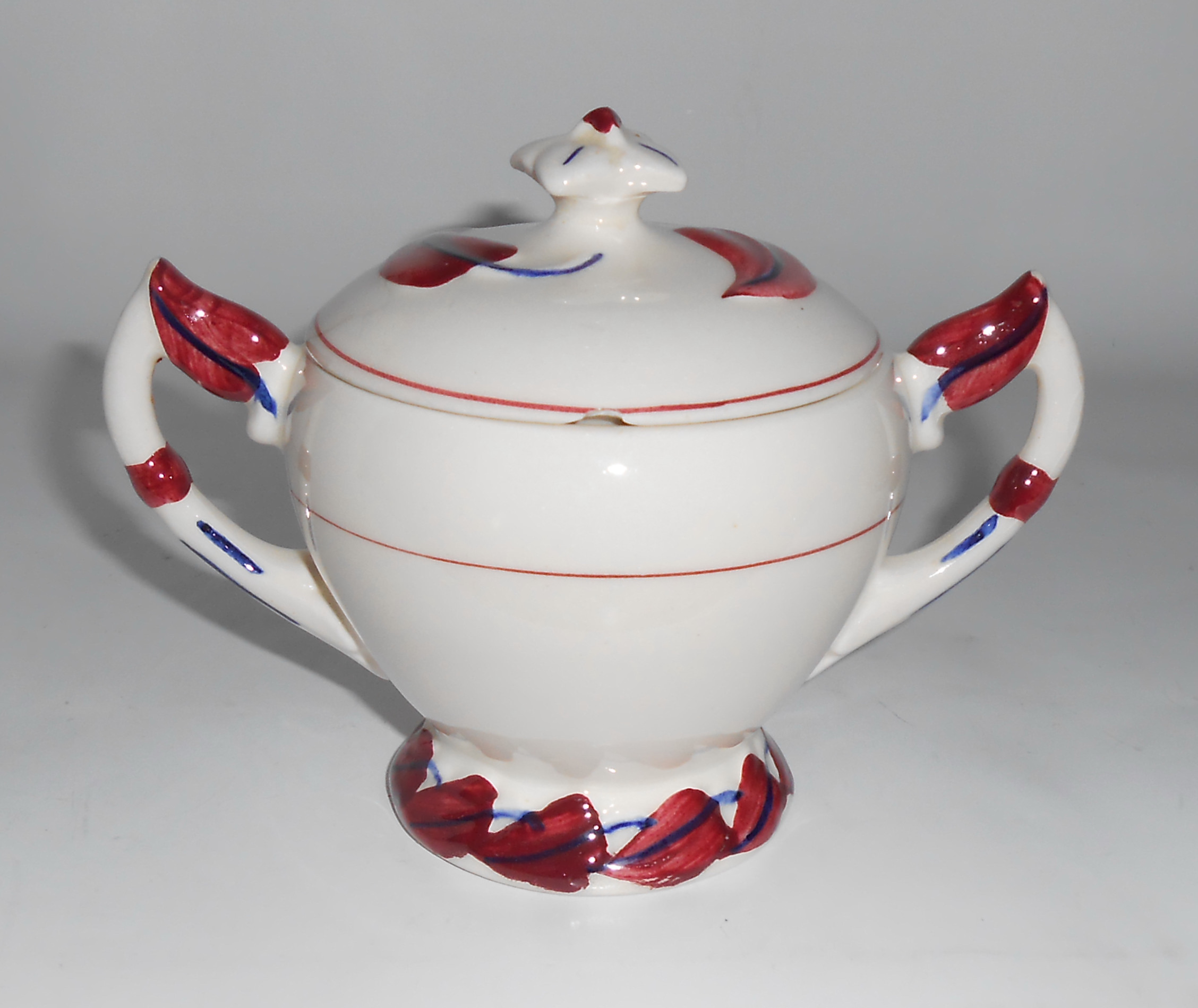 Vernon Kilns Pottery Monterey Sugar Bowl W/Lid!