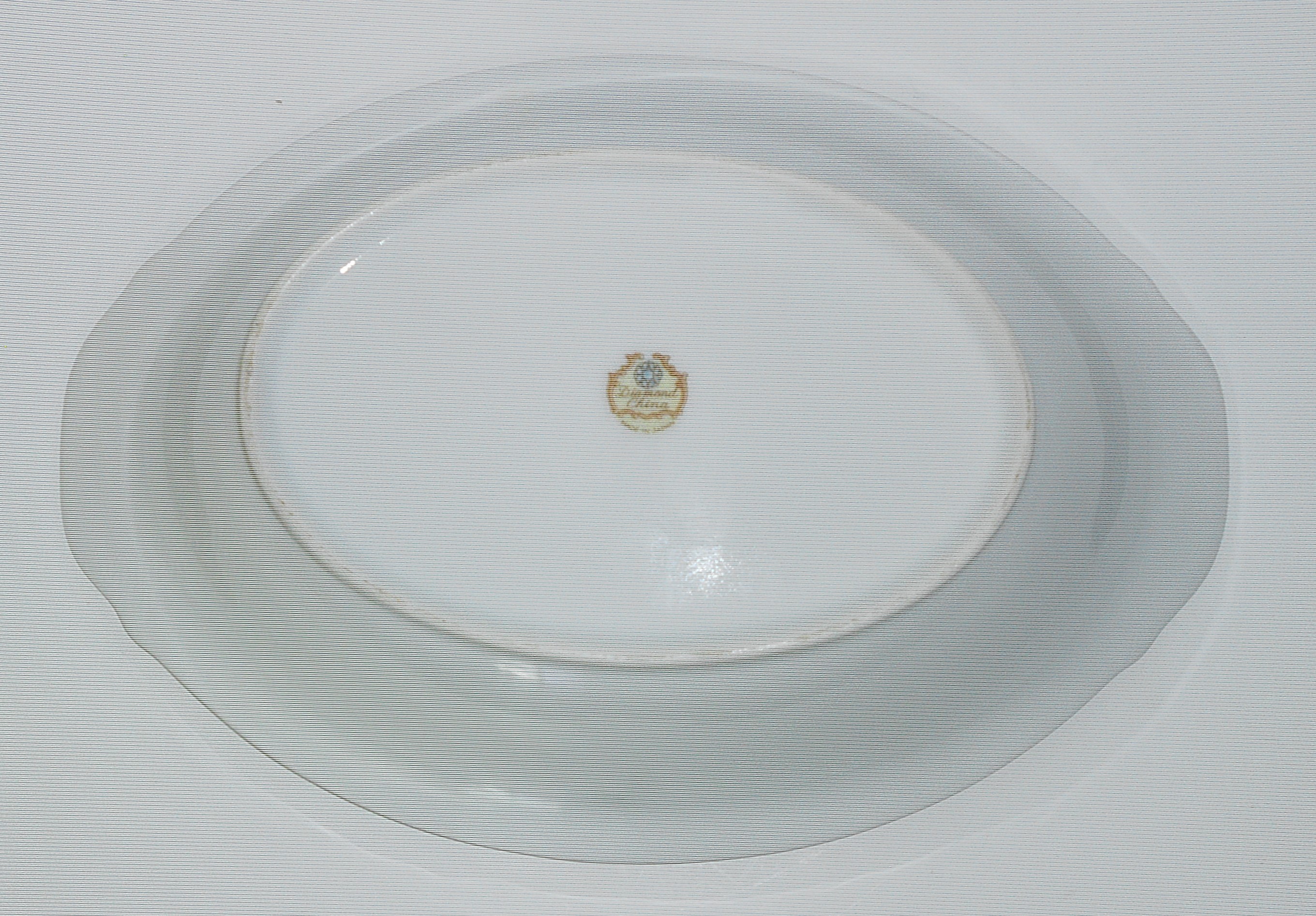 Diamond Porcelain China Roslyn w/Gold Oval Vegetable Bo