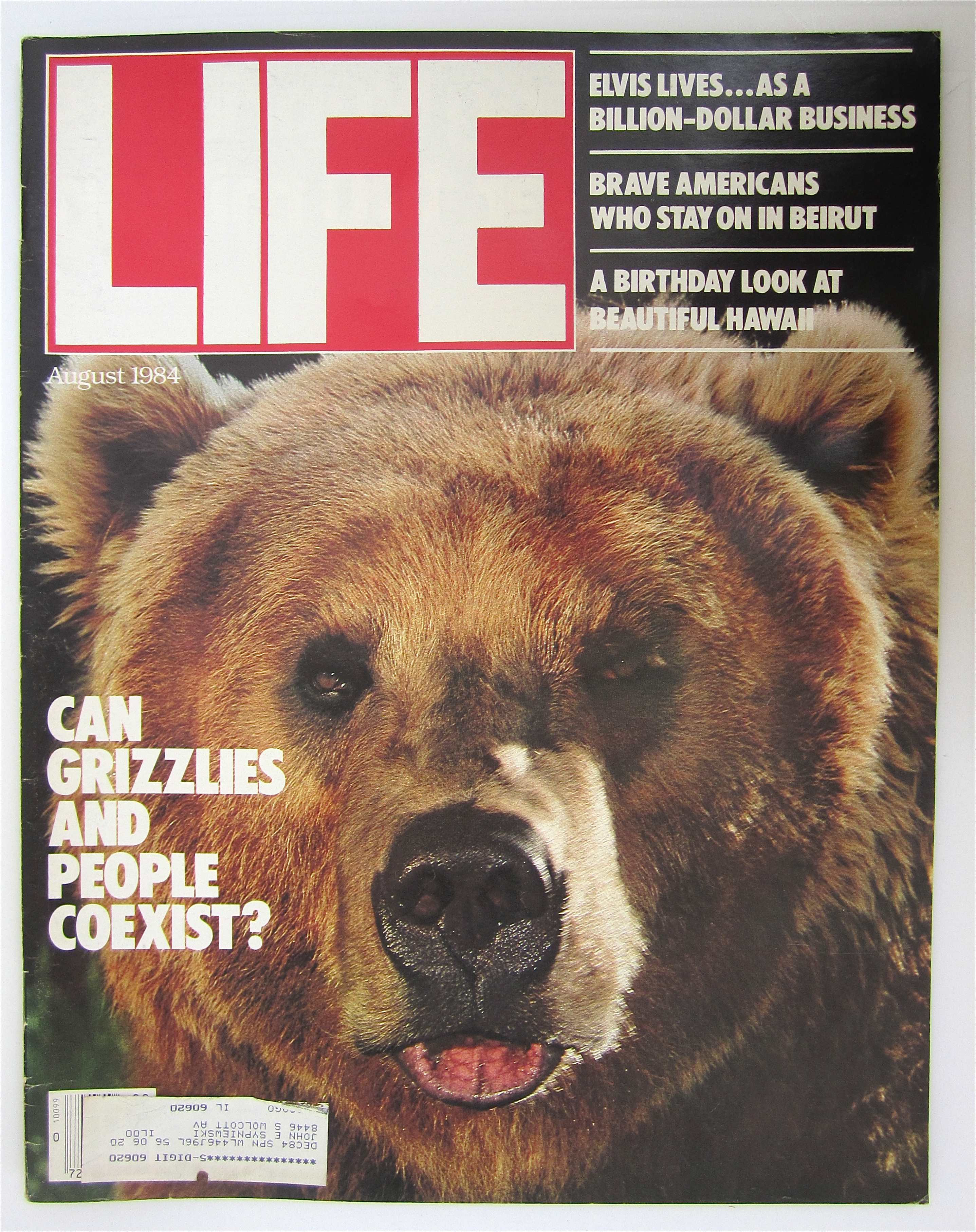 Life Magazine-August 1984-Grizzly Bears