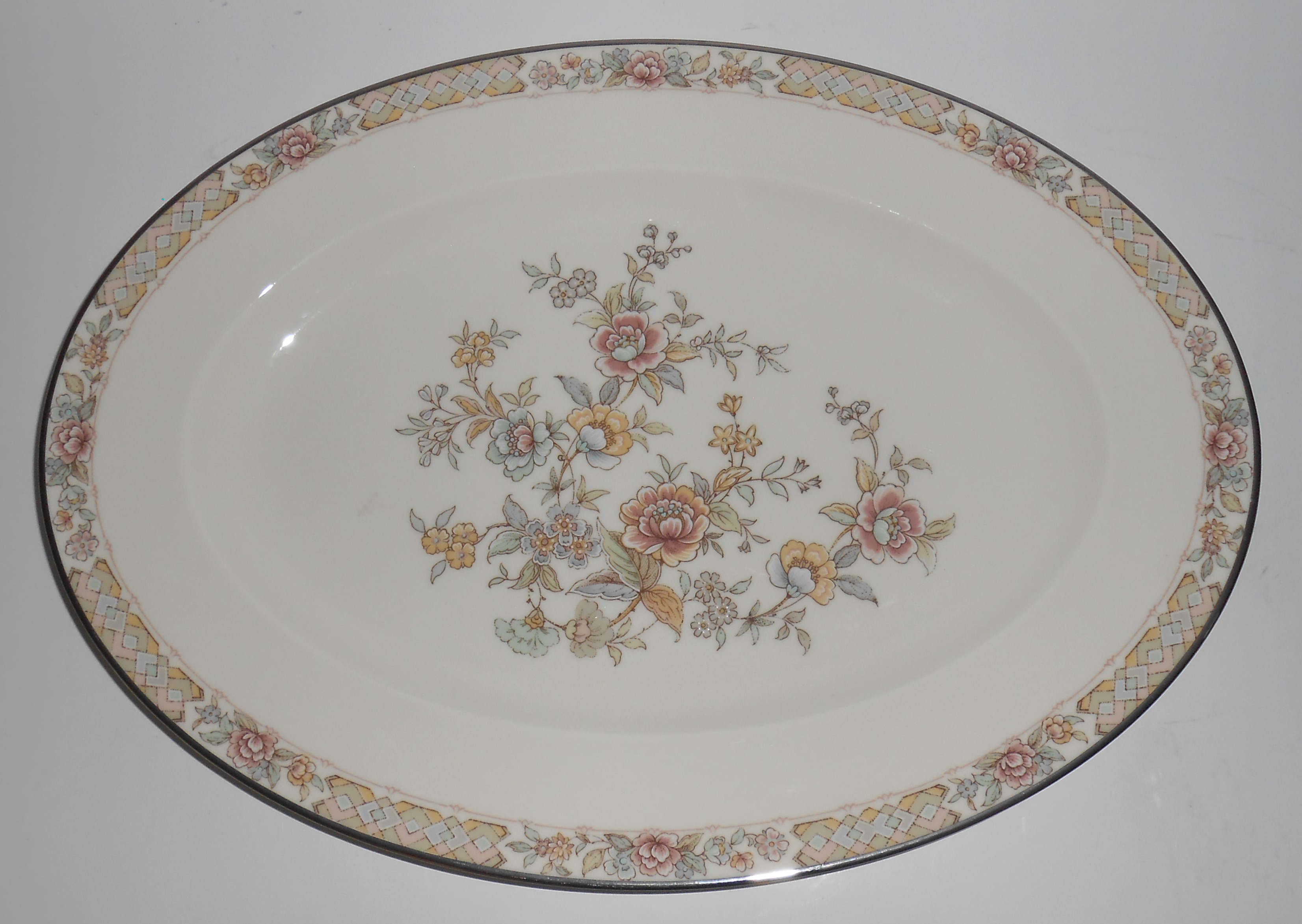 Noritake China Porcelain Platinum 9720 Imperial Garden