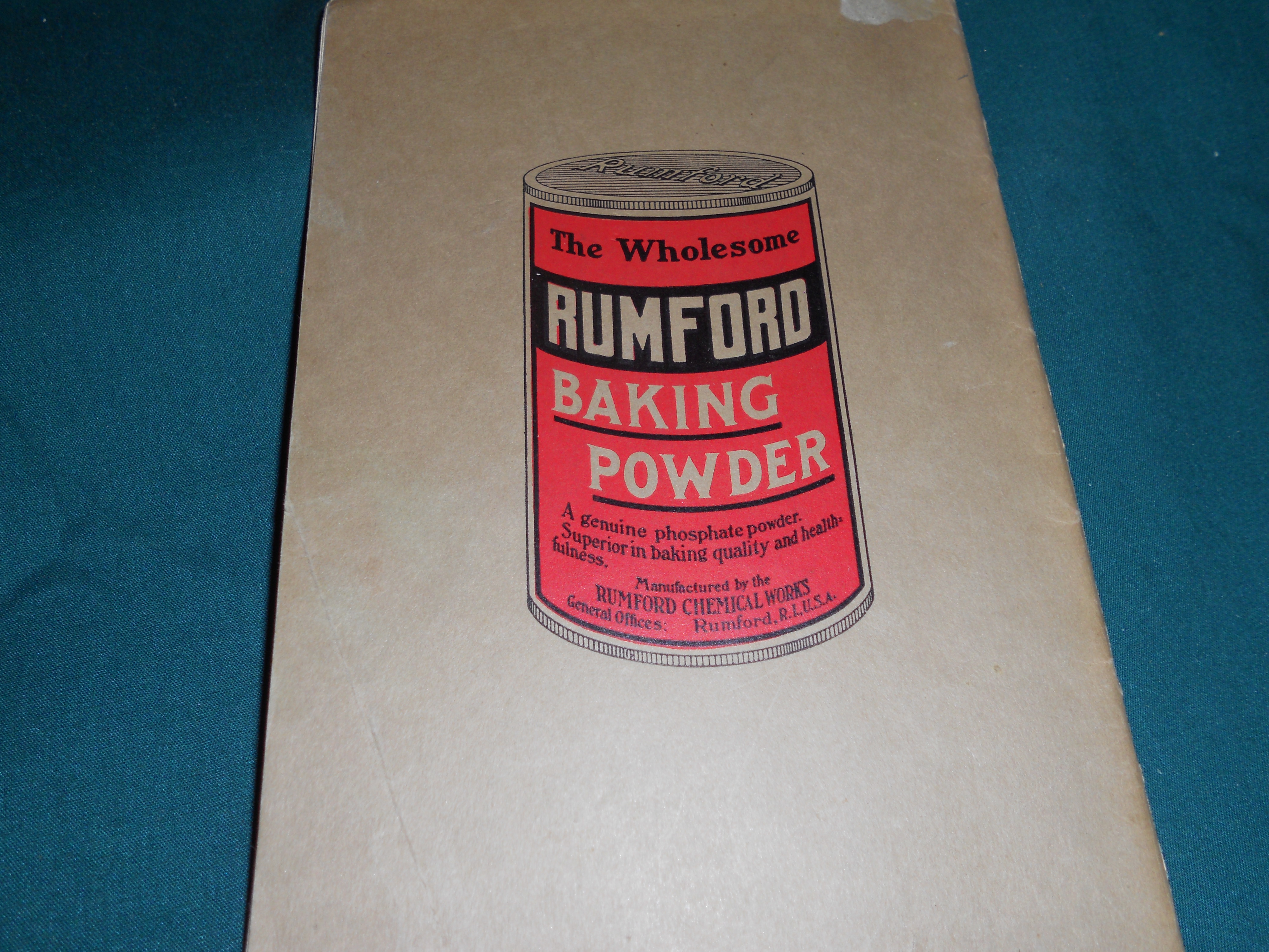 Rumford Common Sense Cookbook 1950s