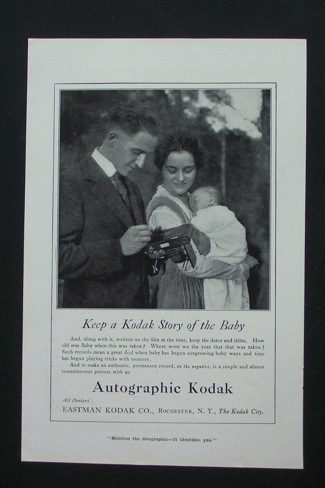 1917 Eastman Kodak Company with Man Taking Film Out