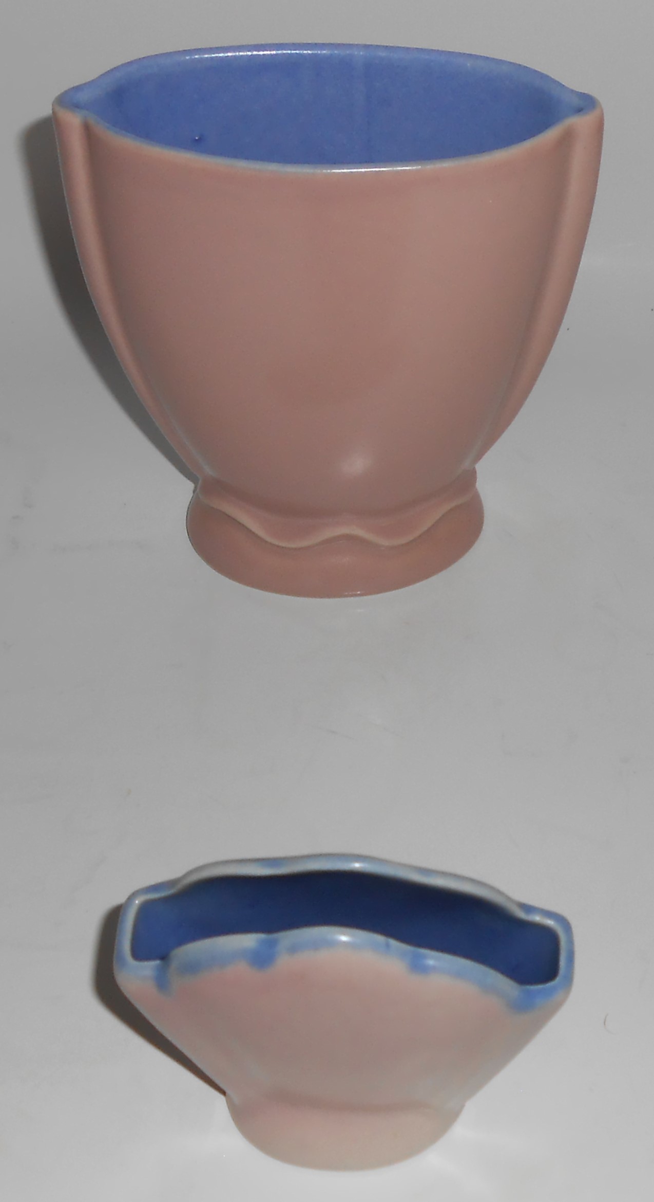 VINTAGE Winfield China Pottery Early Duotone Art Vase