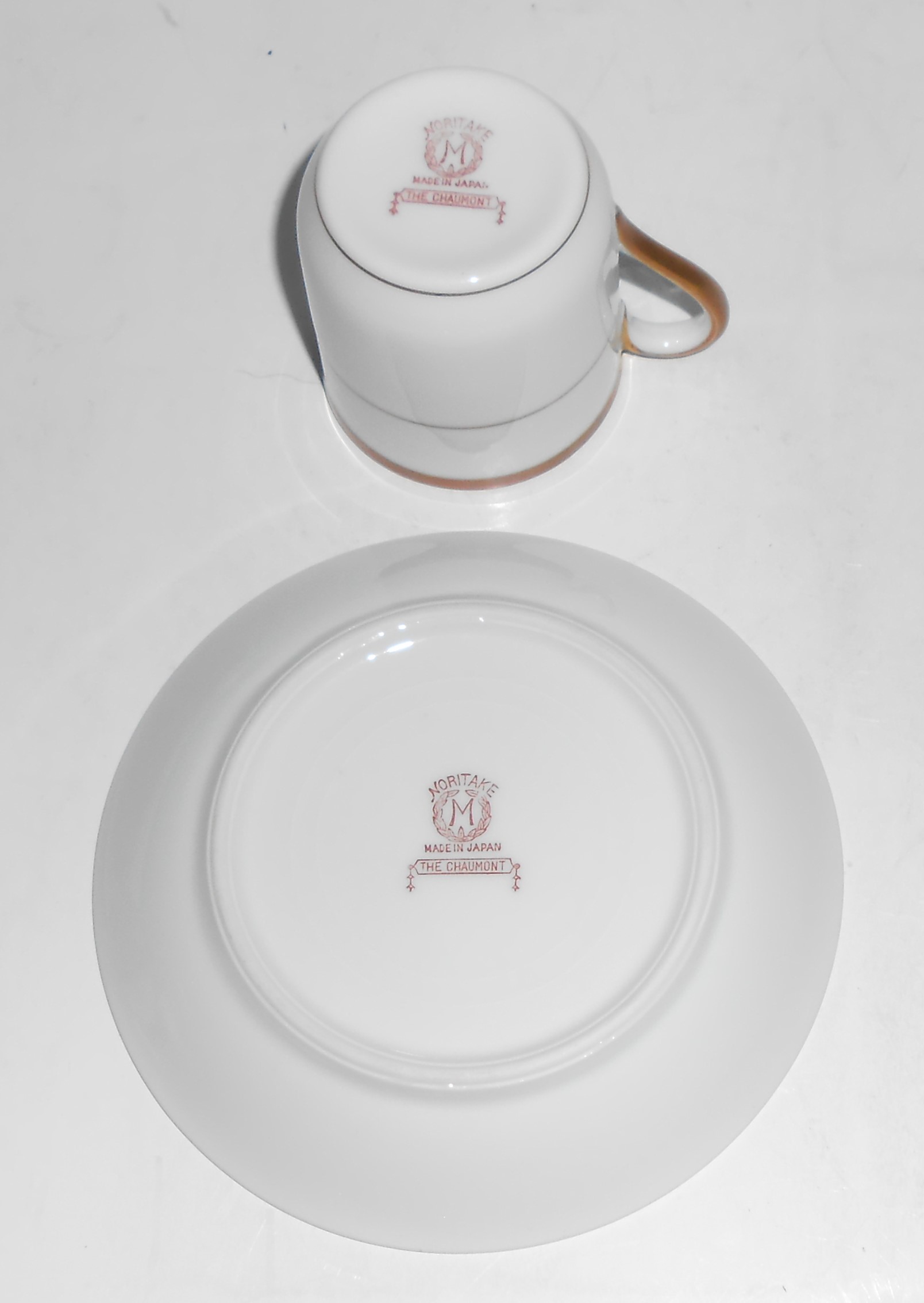 Noritake Porcelain China The Chaumont Demitasse Cup & S