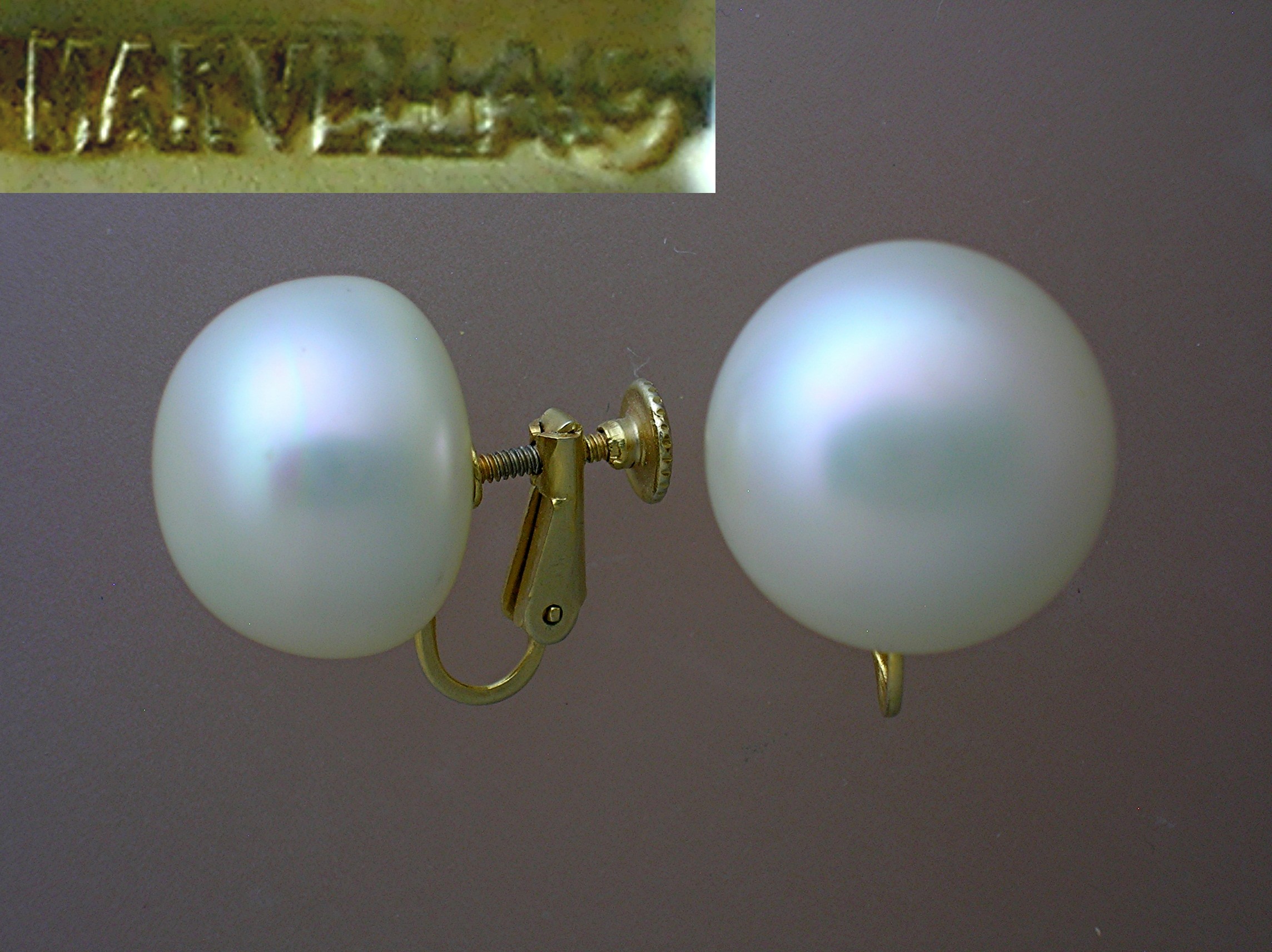 MARVELLA Pearl Clip, Screwback Earrings