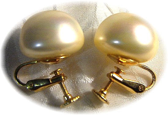 MARVELLA Pearl Clip, Screwback Earrings