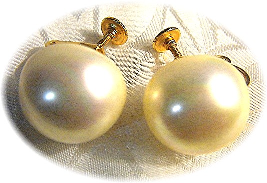 MARVELLA Pearl Clip, Screwback Earrings