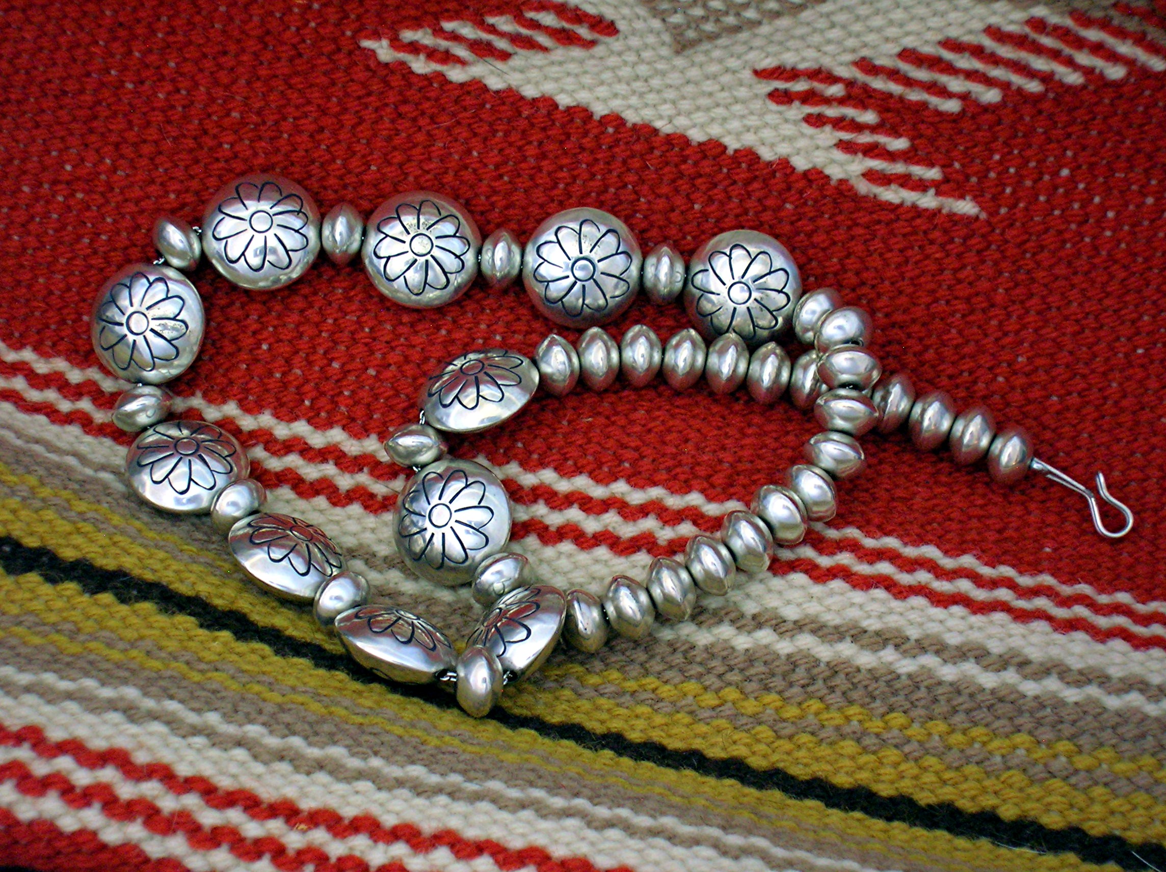 Navajo Sterling Silver Necklace Mabel Watson