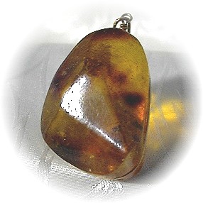 Baltic Amber Gold Wrap Pendant