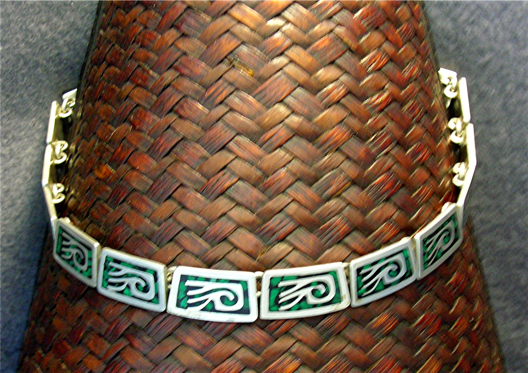 Sterling Silver Mexico Necklace 17 Inches
