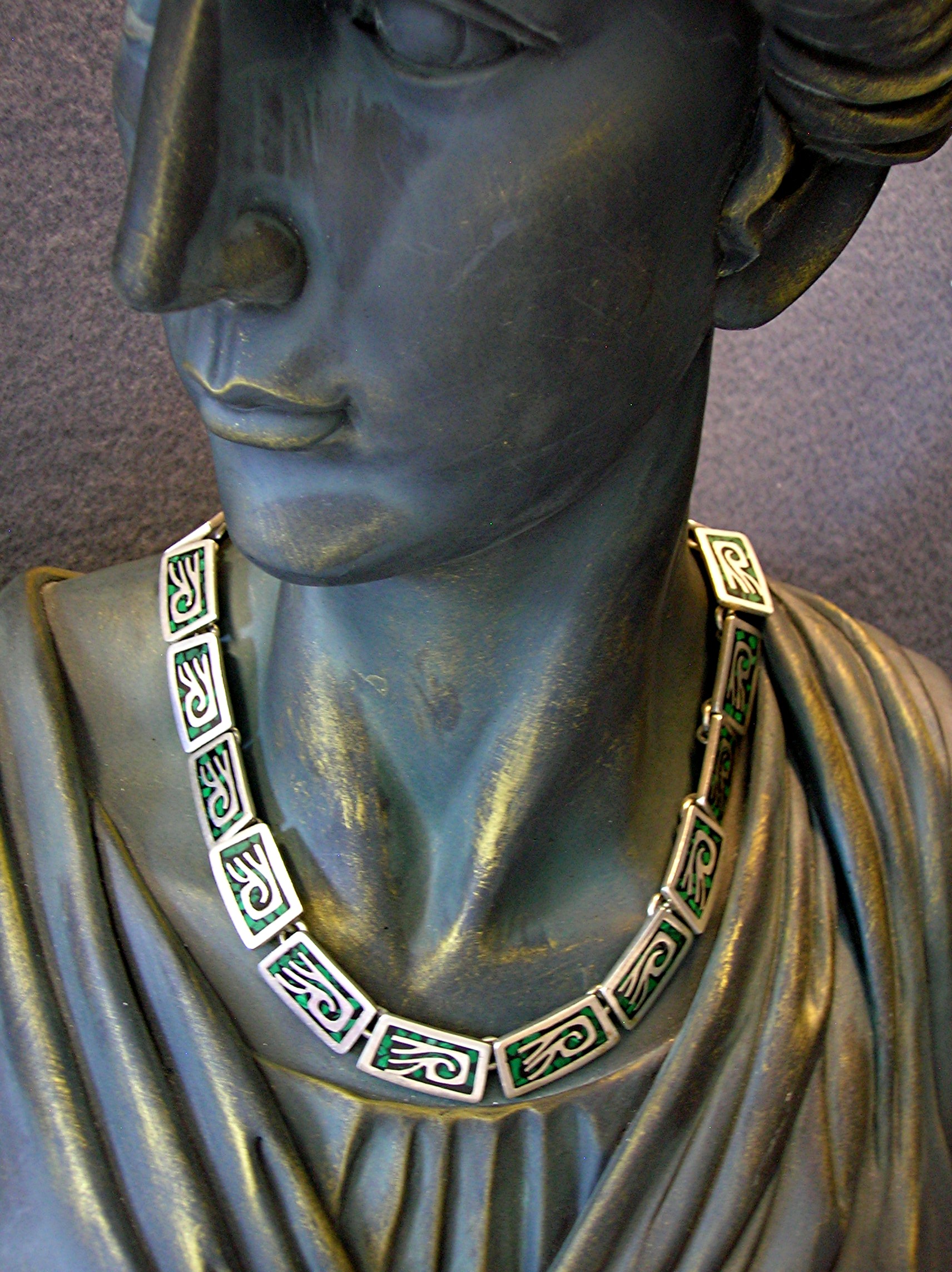 Sterling Silver Mexico Necklace 17 Inches
