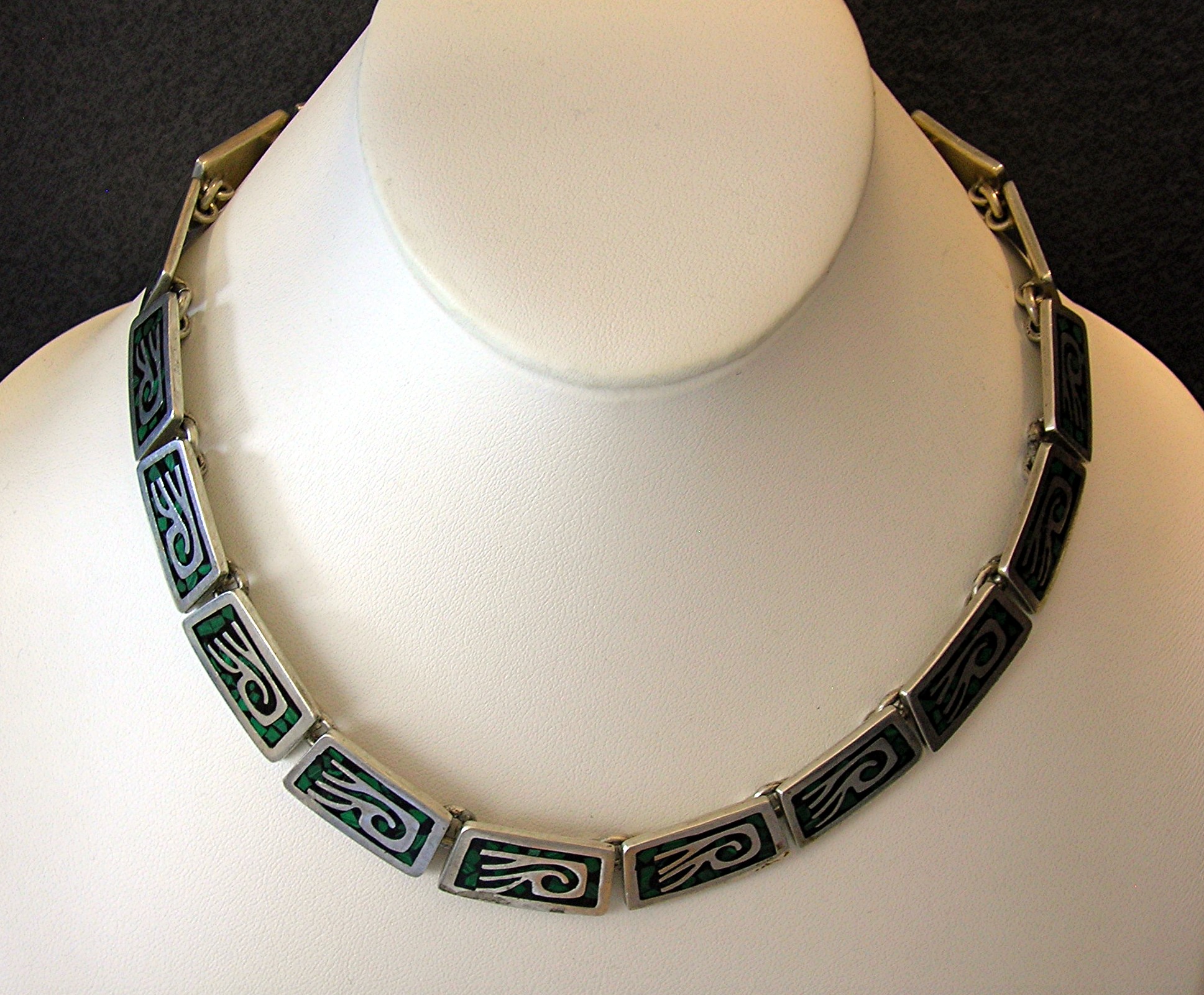 Sterling Silver Mexico Necklace 17 Inches