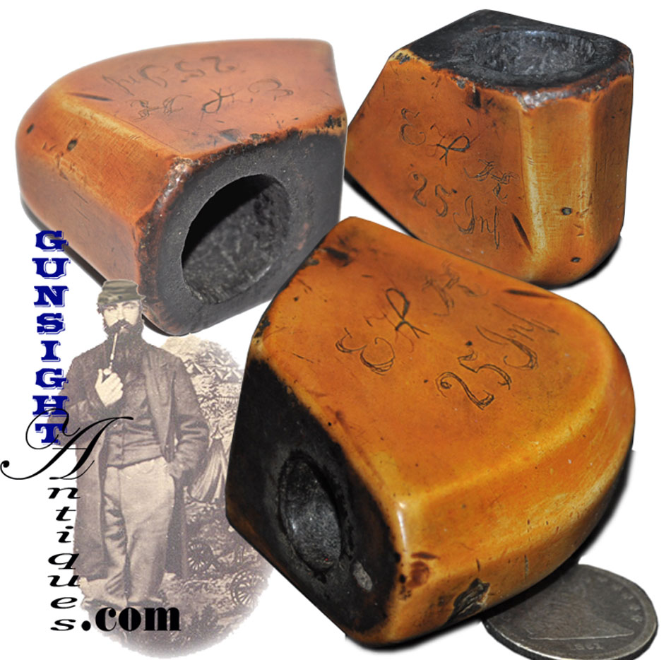 25th Illinois – Civil War Soldier’s Meerschaum Tobacco Pie
