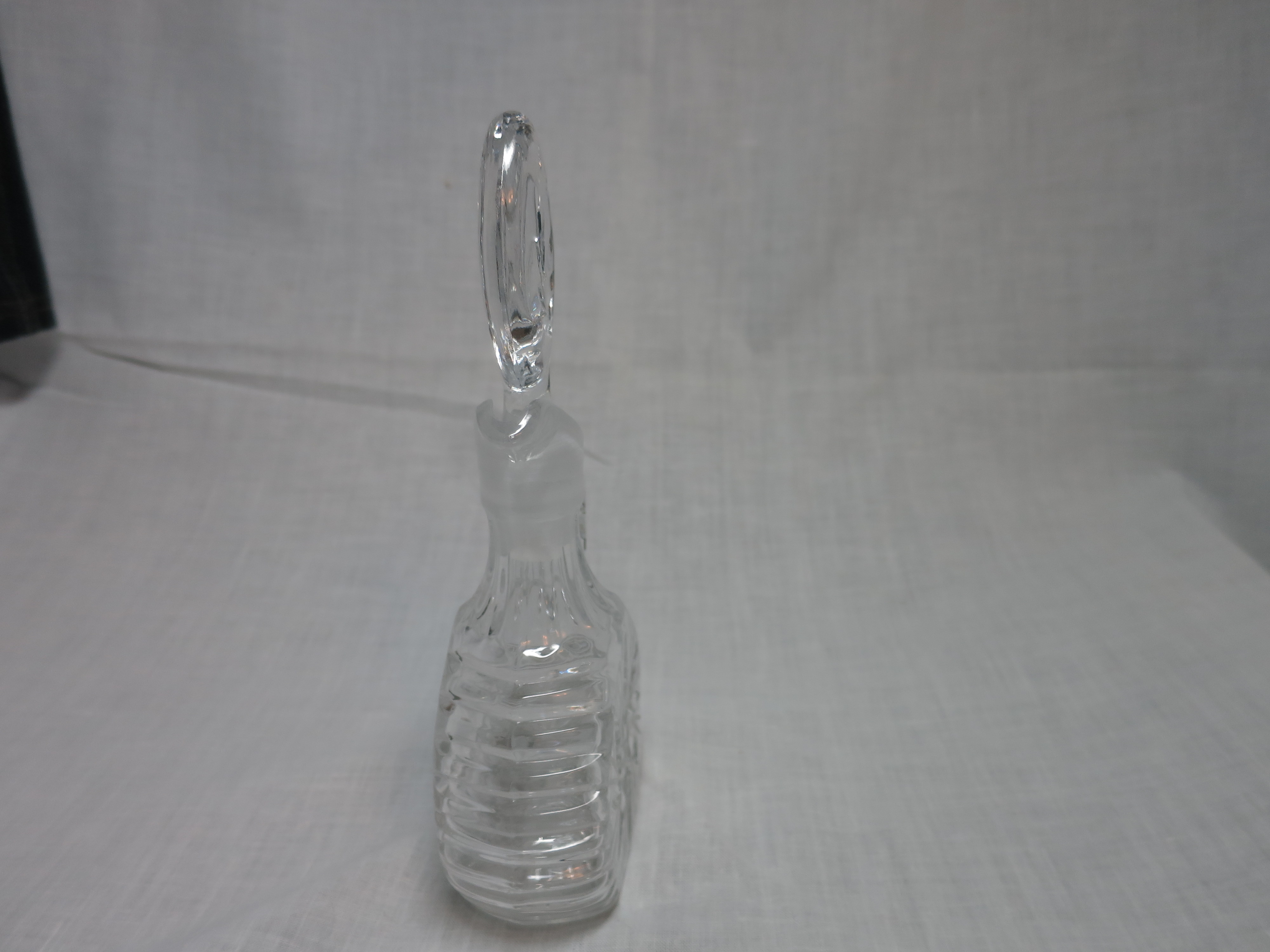 Cut Etched Crystal Pinwheel Cruet Sisters of Holy Cross