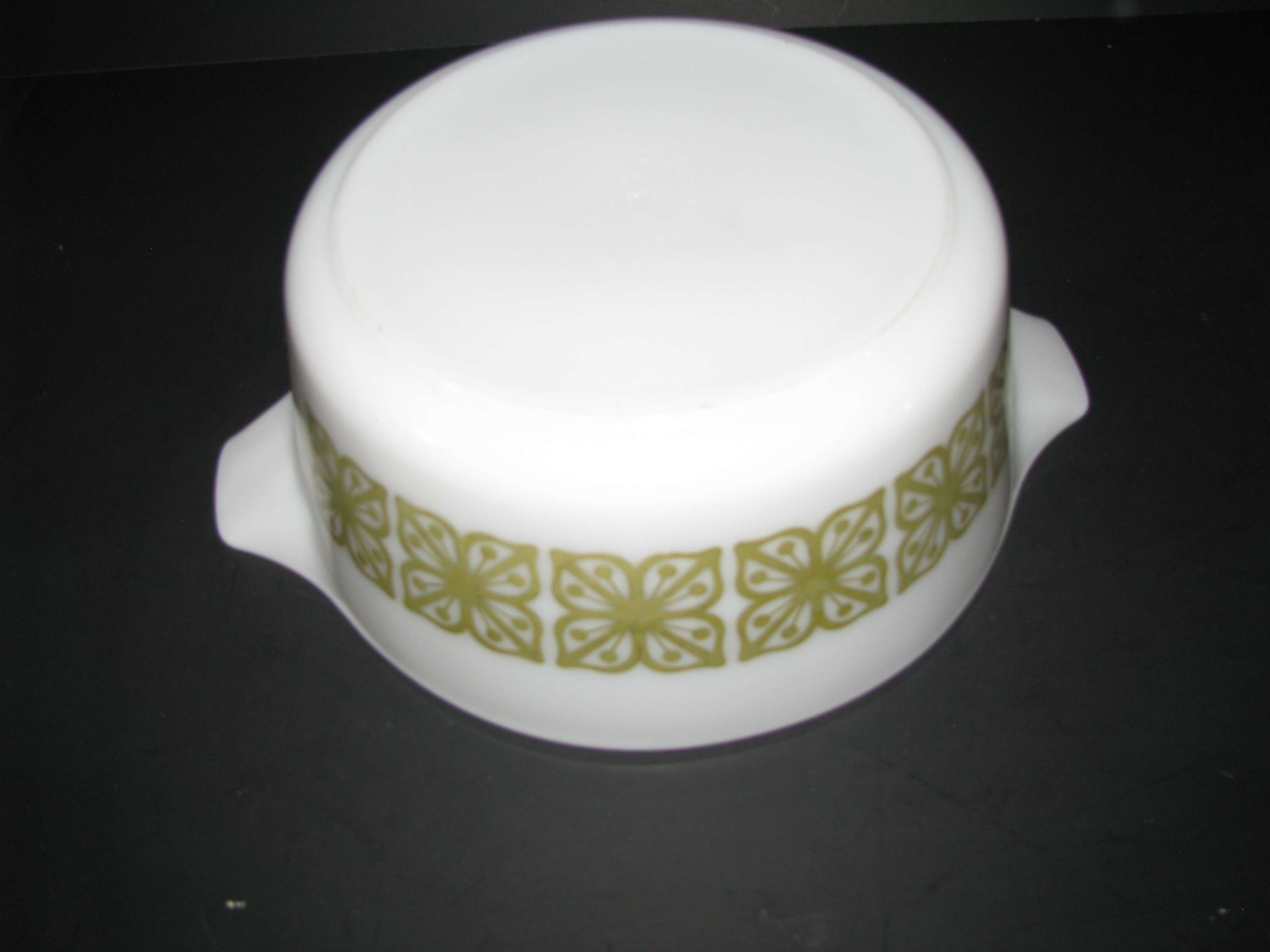 Vintage Pyrex Autumn Floral Verde 475-B 2.5qt Casserole