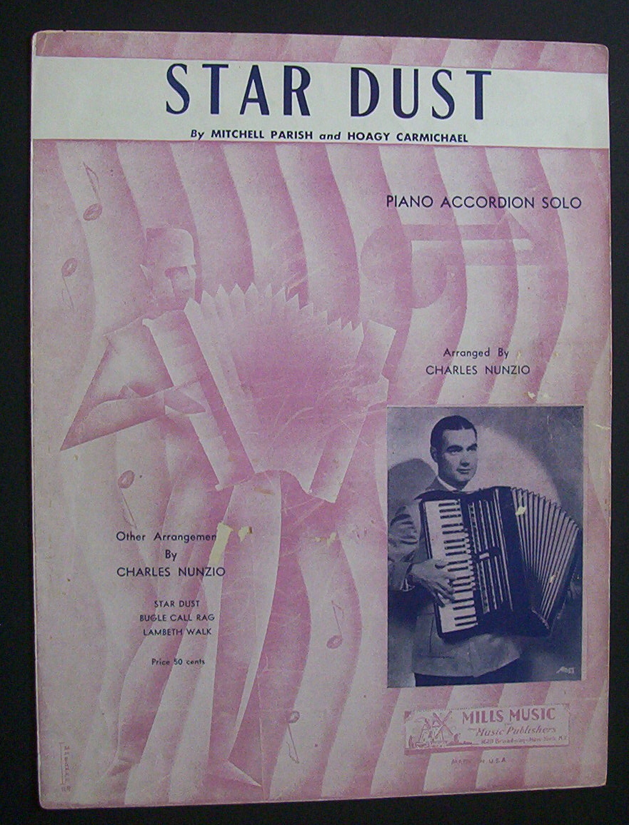 Sheet Music For 1929 Star Dust