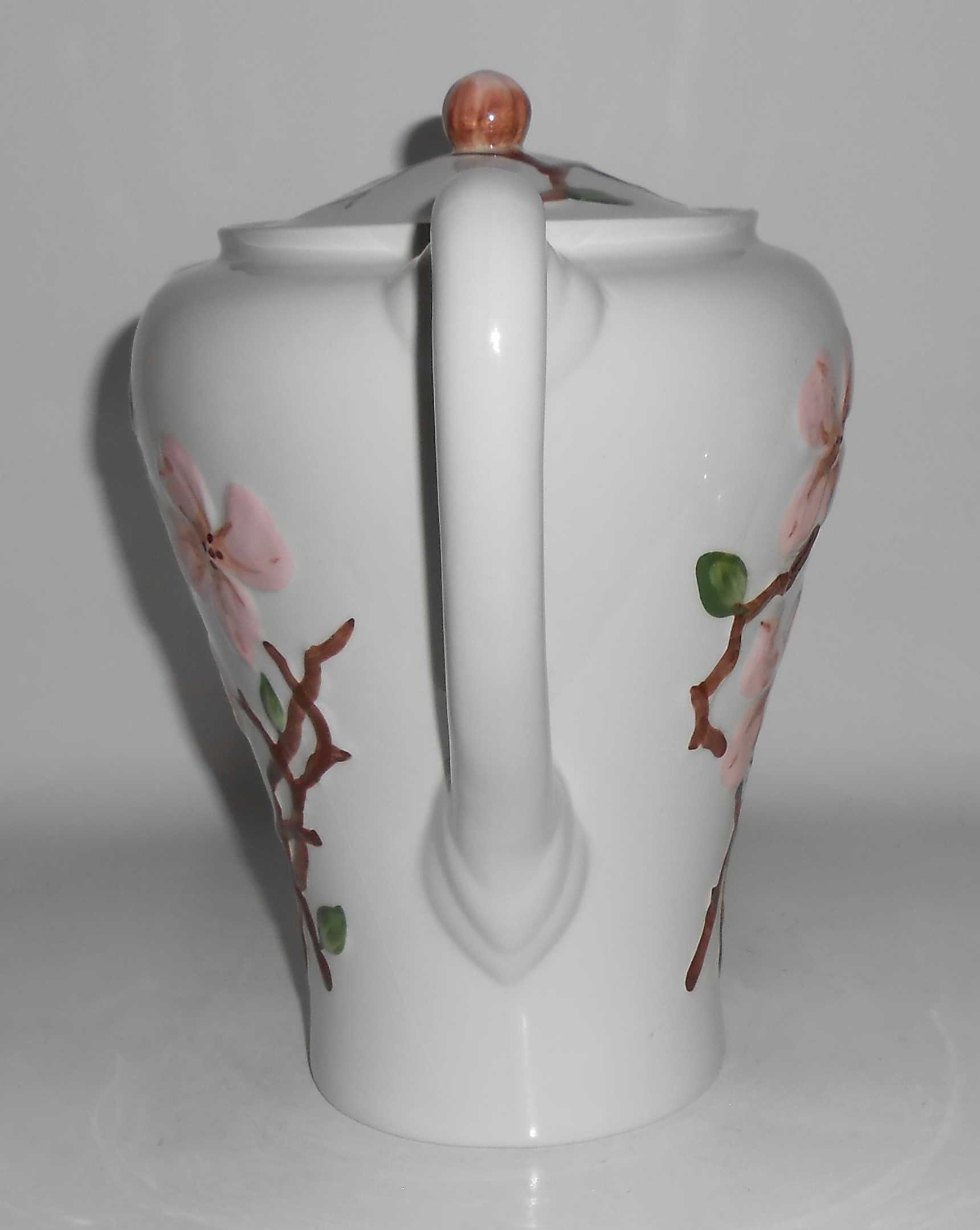 California Ceramics Orchard Ware Pink Dogwood Coffee Po