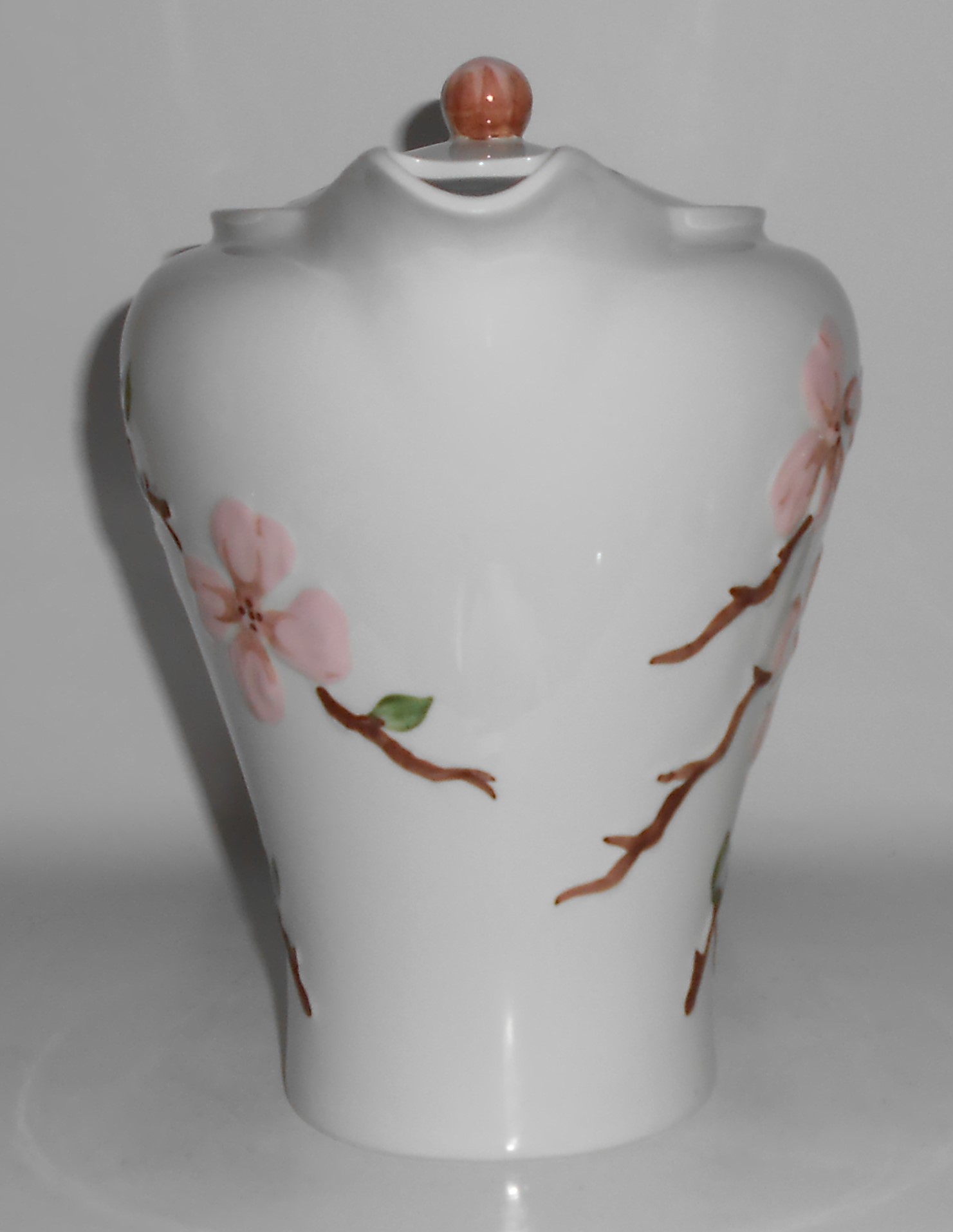 California Ceramics Orchard Ware Pink Dogwood Coffee Po
