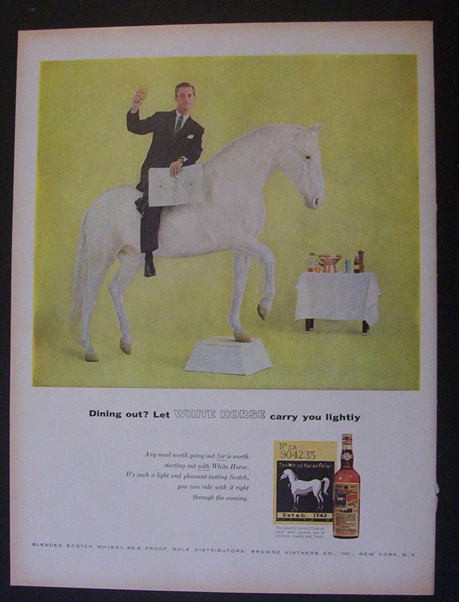 1957  White  Horse  Scotch  Whiskey