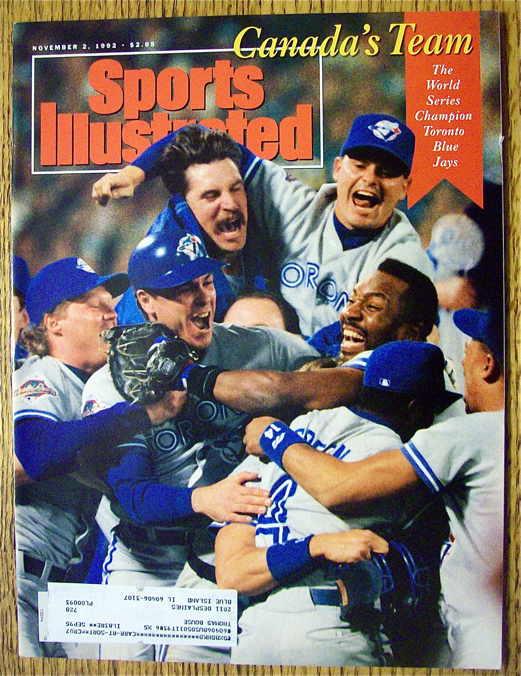 Sport Illustrated Magazine November 2, 1992 Canada Team