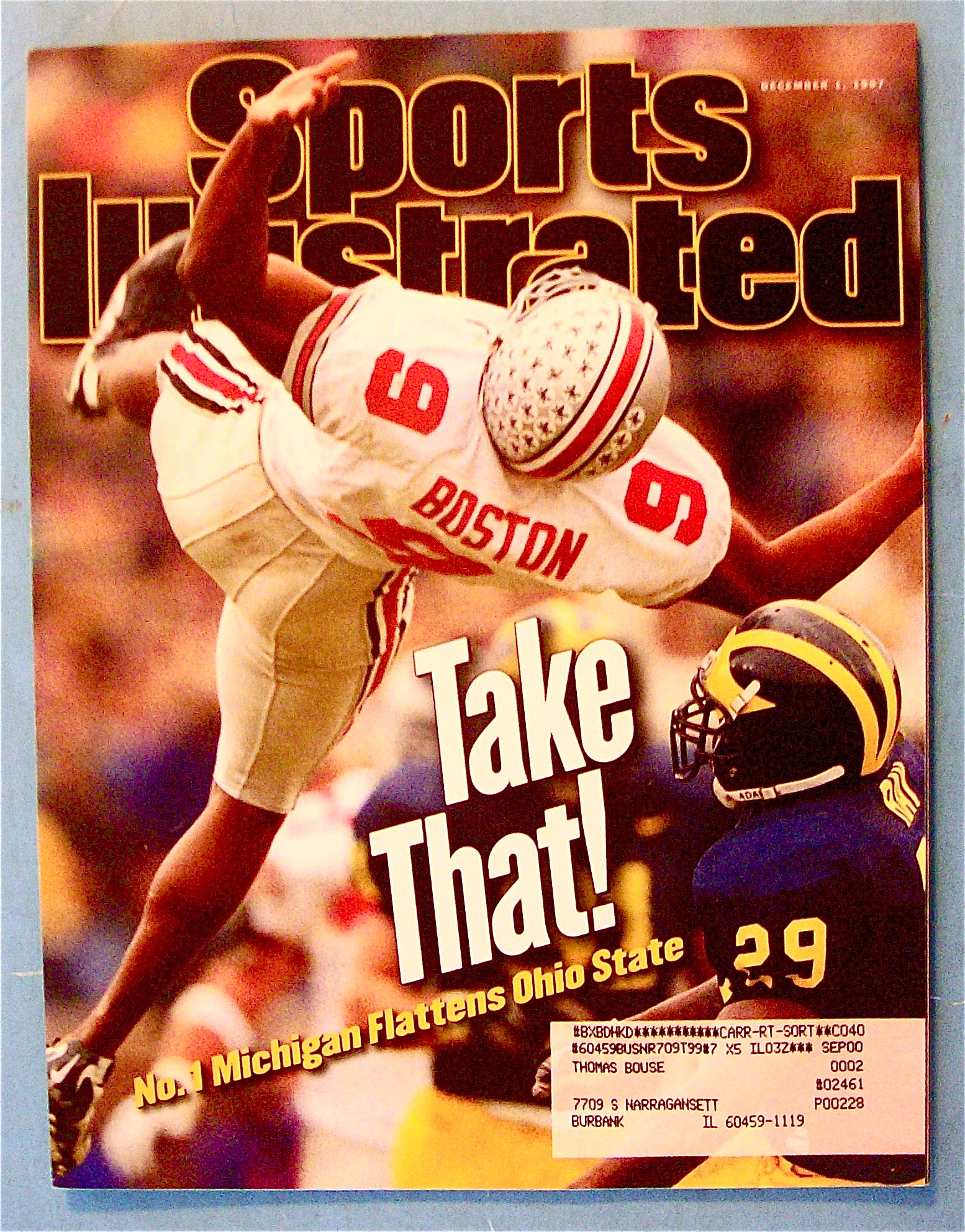 Sports Illustrated Magazine-December 1, 1997-Mich/Ohio