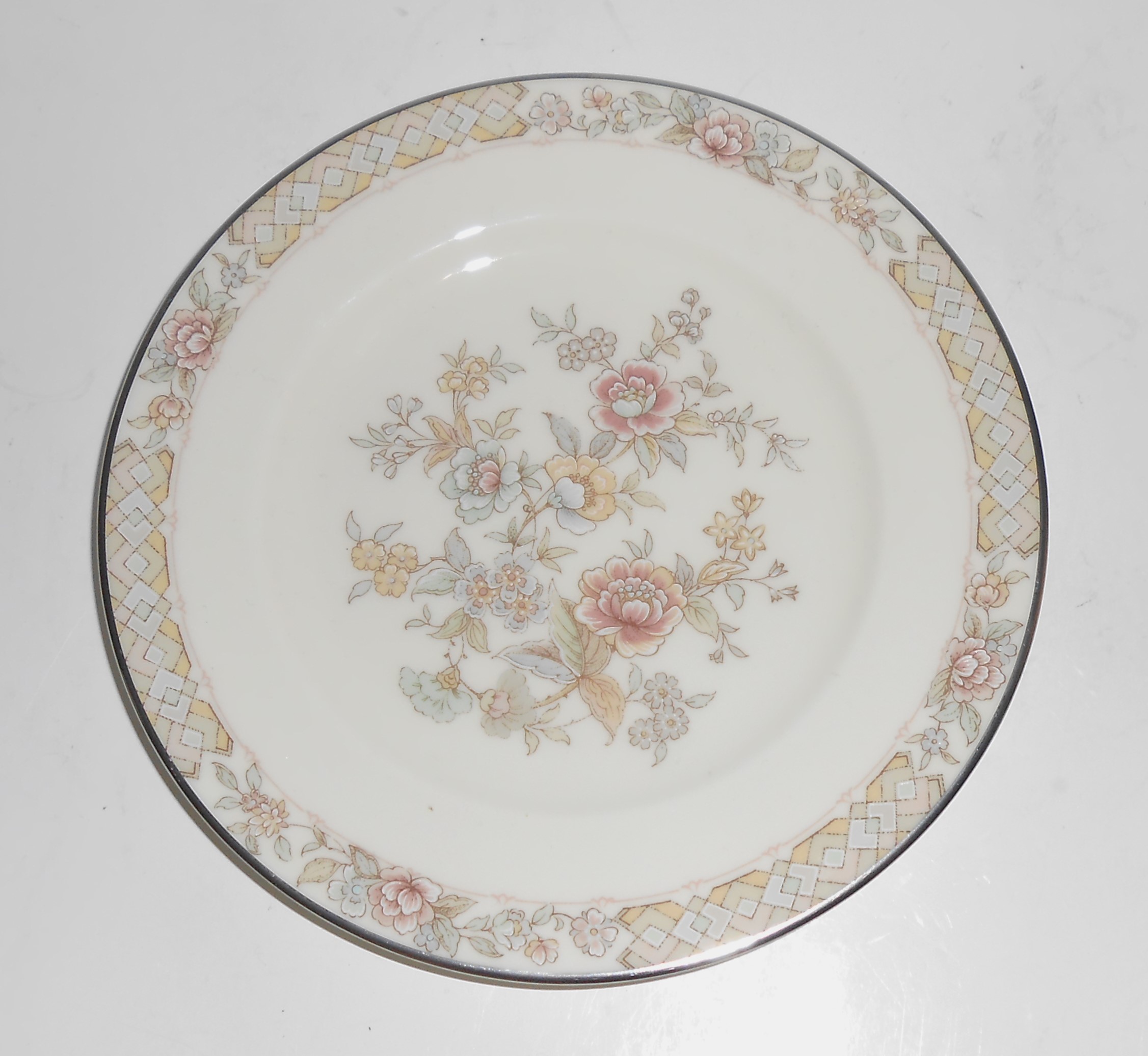 Noritake China Porcelain Platinum 9720 Imperial Garden