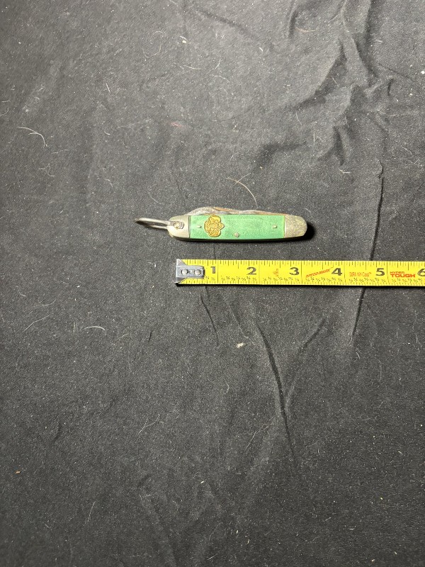 Vintage Girl Scout Multi-Tool Pocket Knife with Green Handles