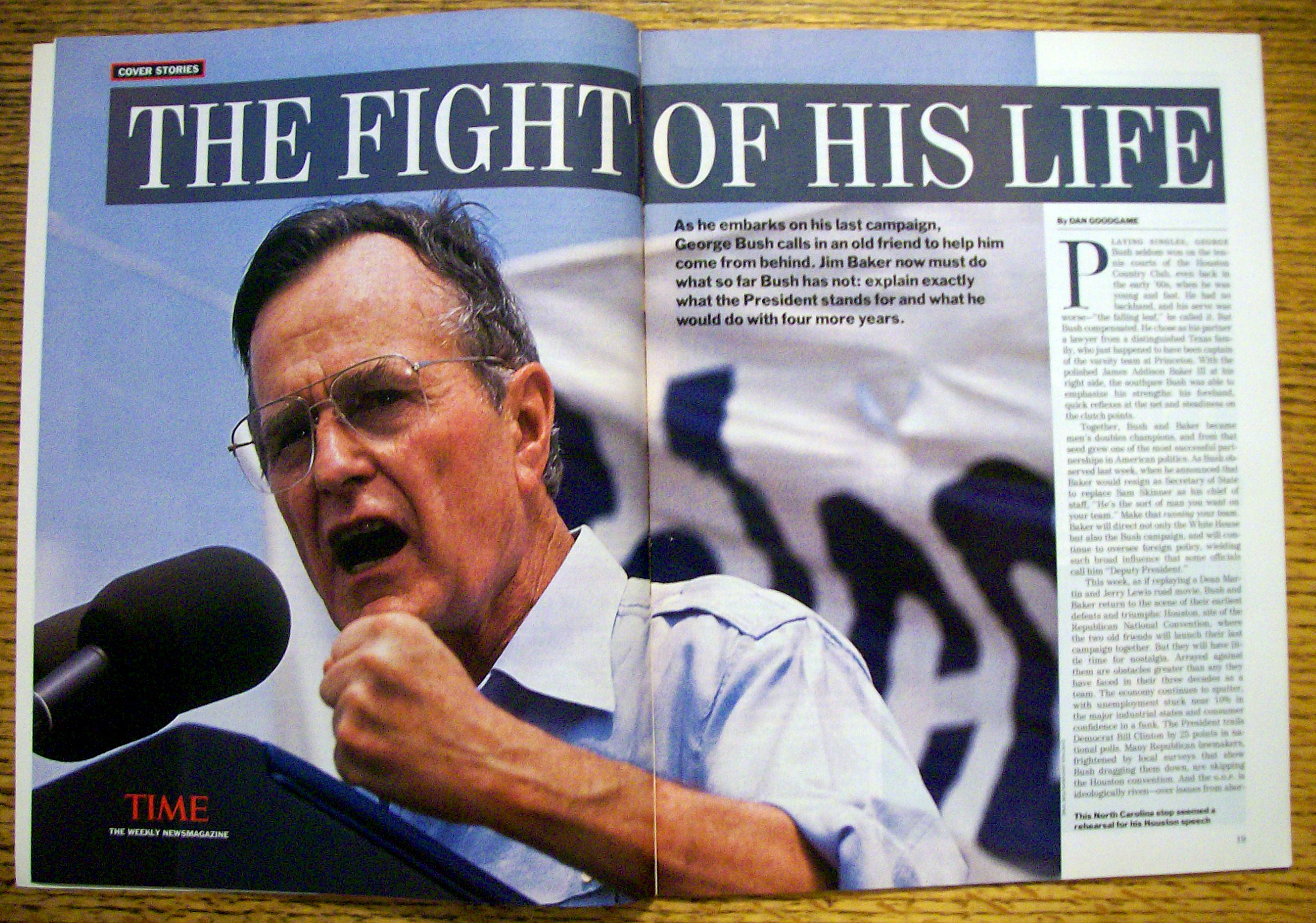 Time Magazine-August 24, 1992-George Bush