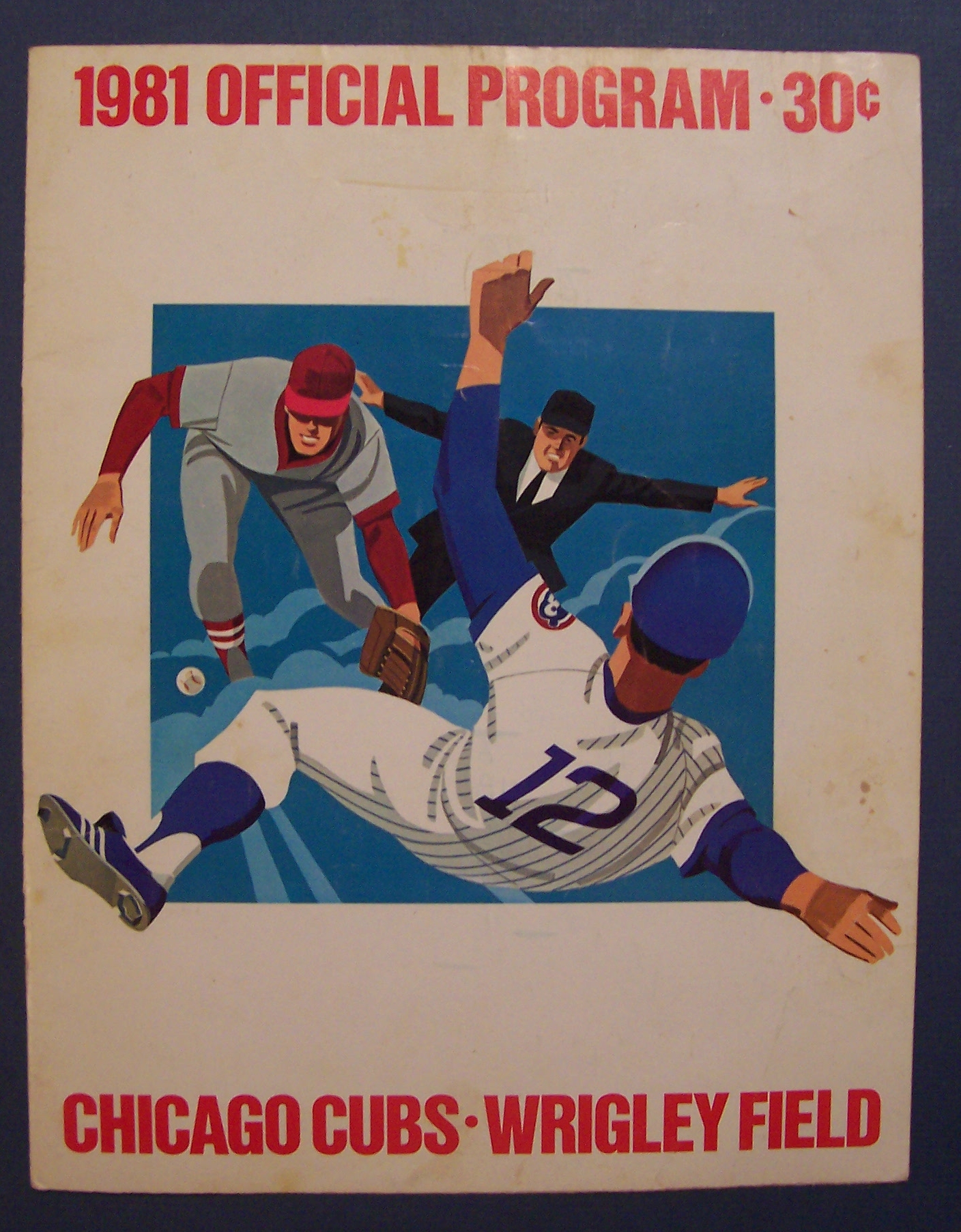 Chicago Cubs Official Program-1981-Cubs vs Dodgers