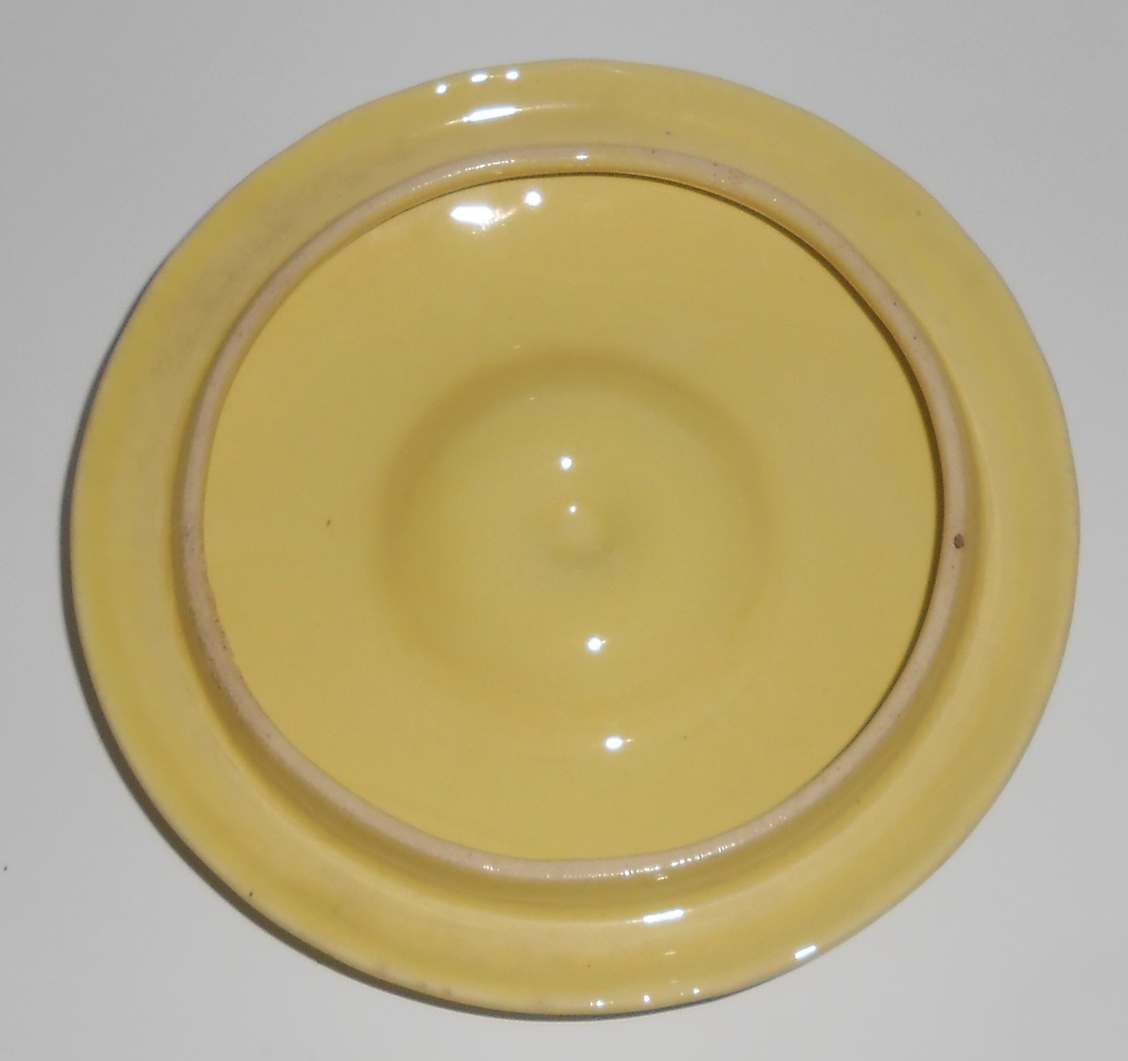 Coors Pottery Rosebud Yellow Small Dutch Casserole Lid