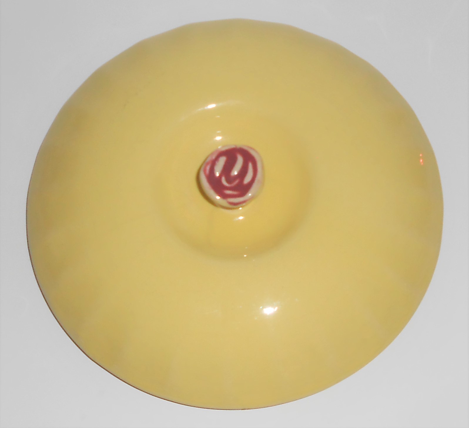 Coors Pottery Rosebud Yellow Small Dutch Casserole Lid