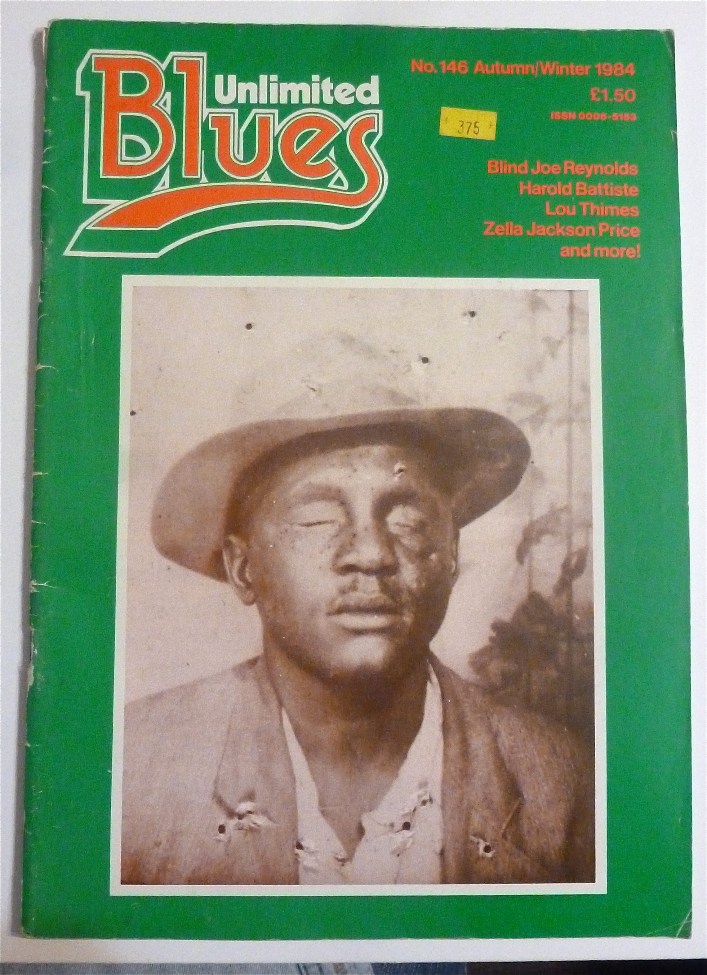 Blues Unlimited Magazine Autumn/Winter 1984 Blind Joe