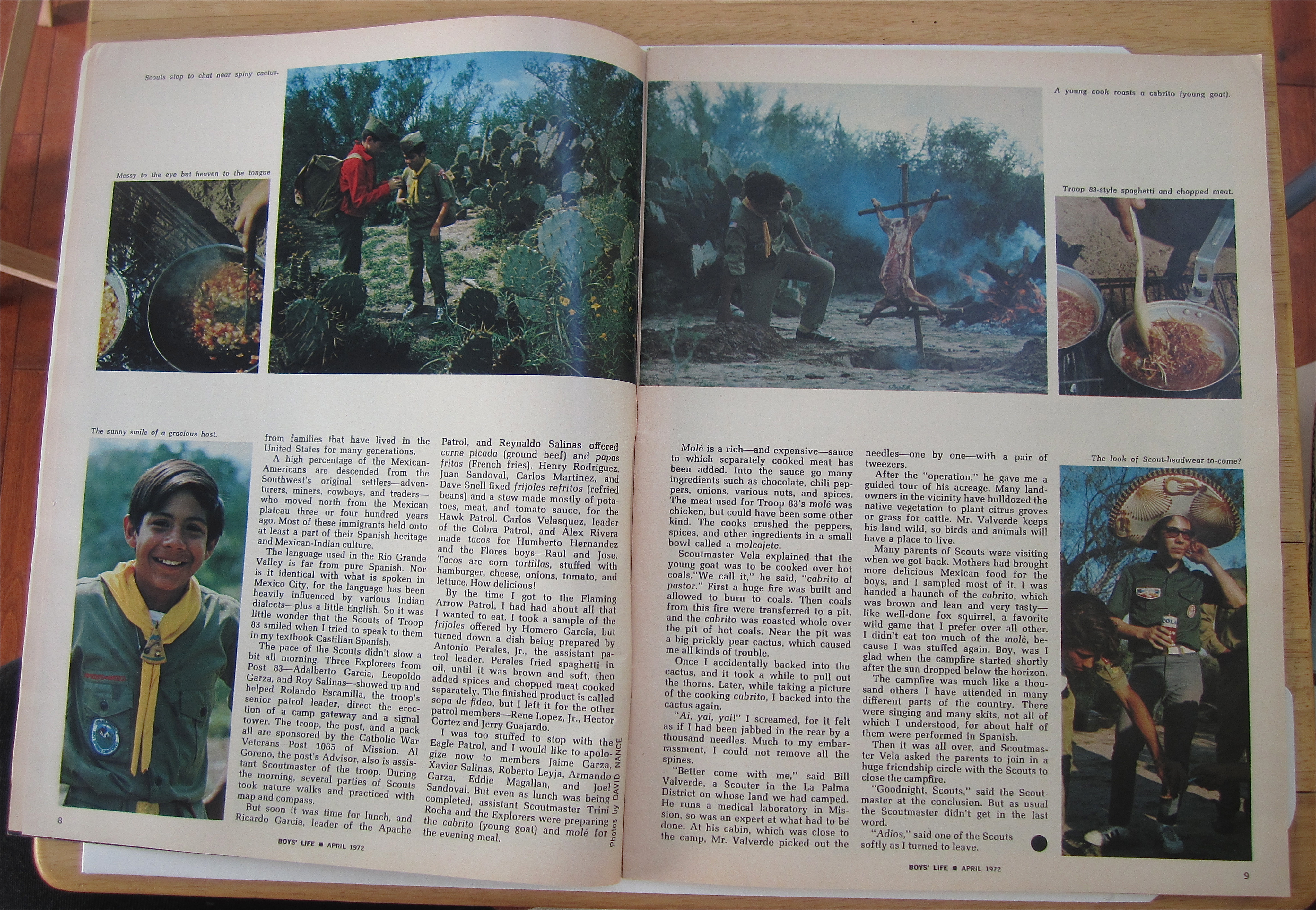 Boys Life Magazine April 1972 Make Mine Chorizo, Amigo