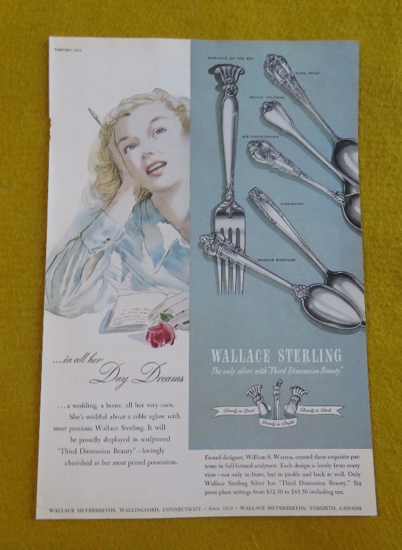 1951 Wallace Sterling With Woman Day Dreaming
