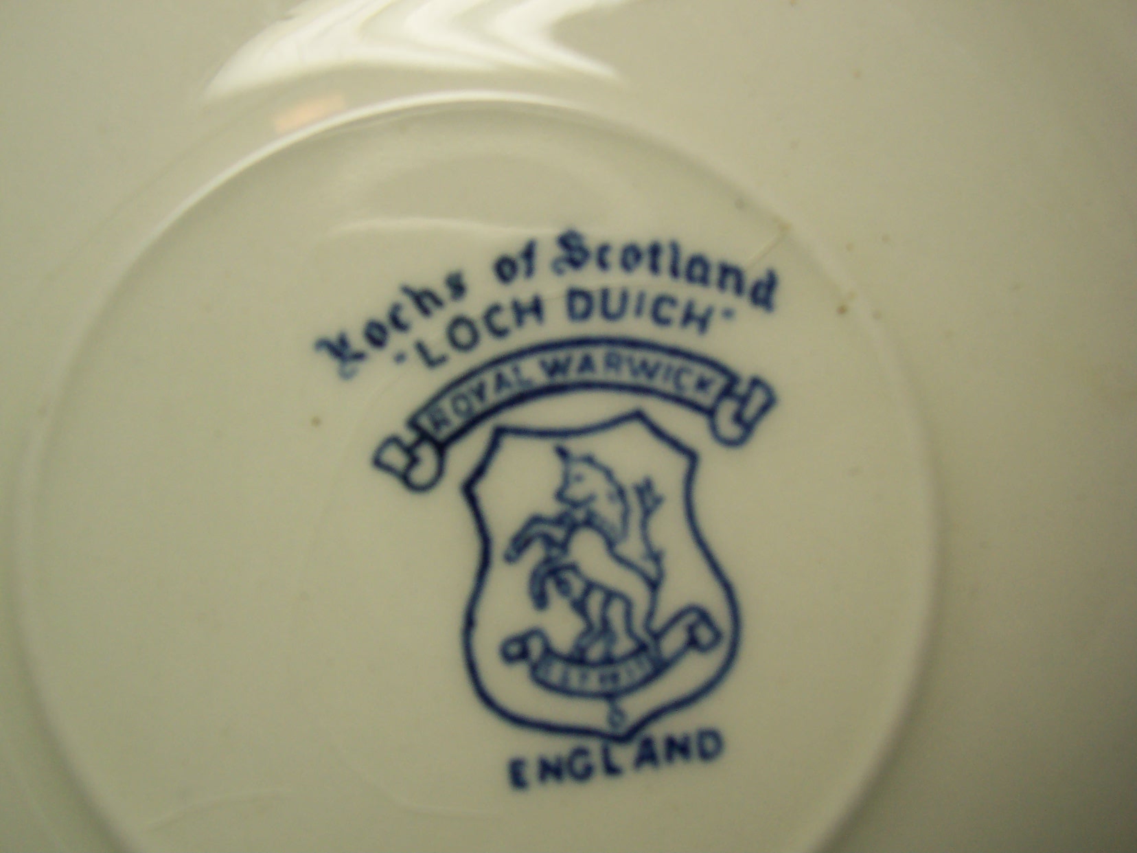 Royal Warwick Lochs of England Cup Saucer