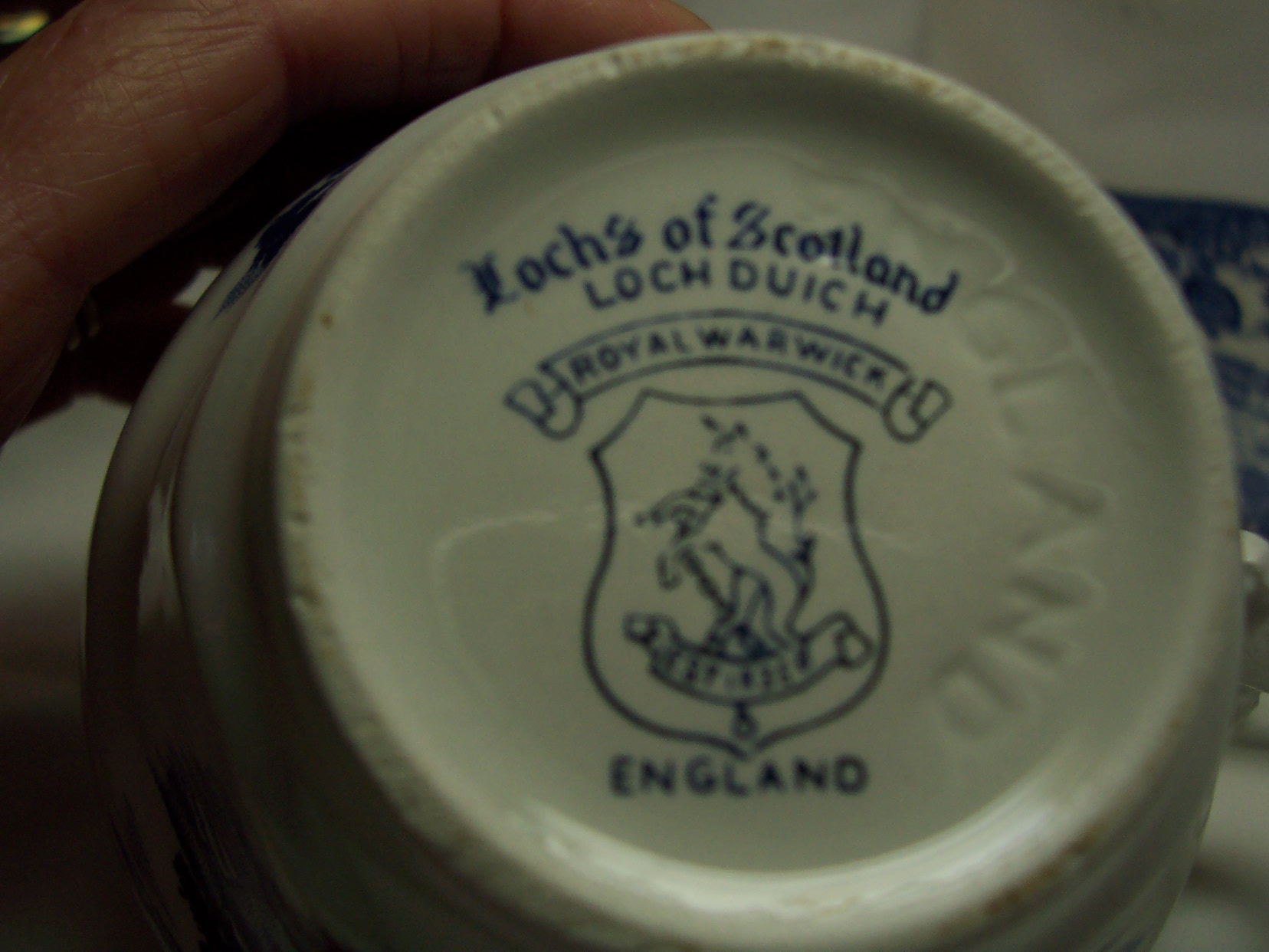 Royal Warwick Lochs of England Cup Saucer