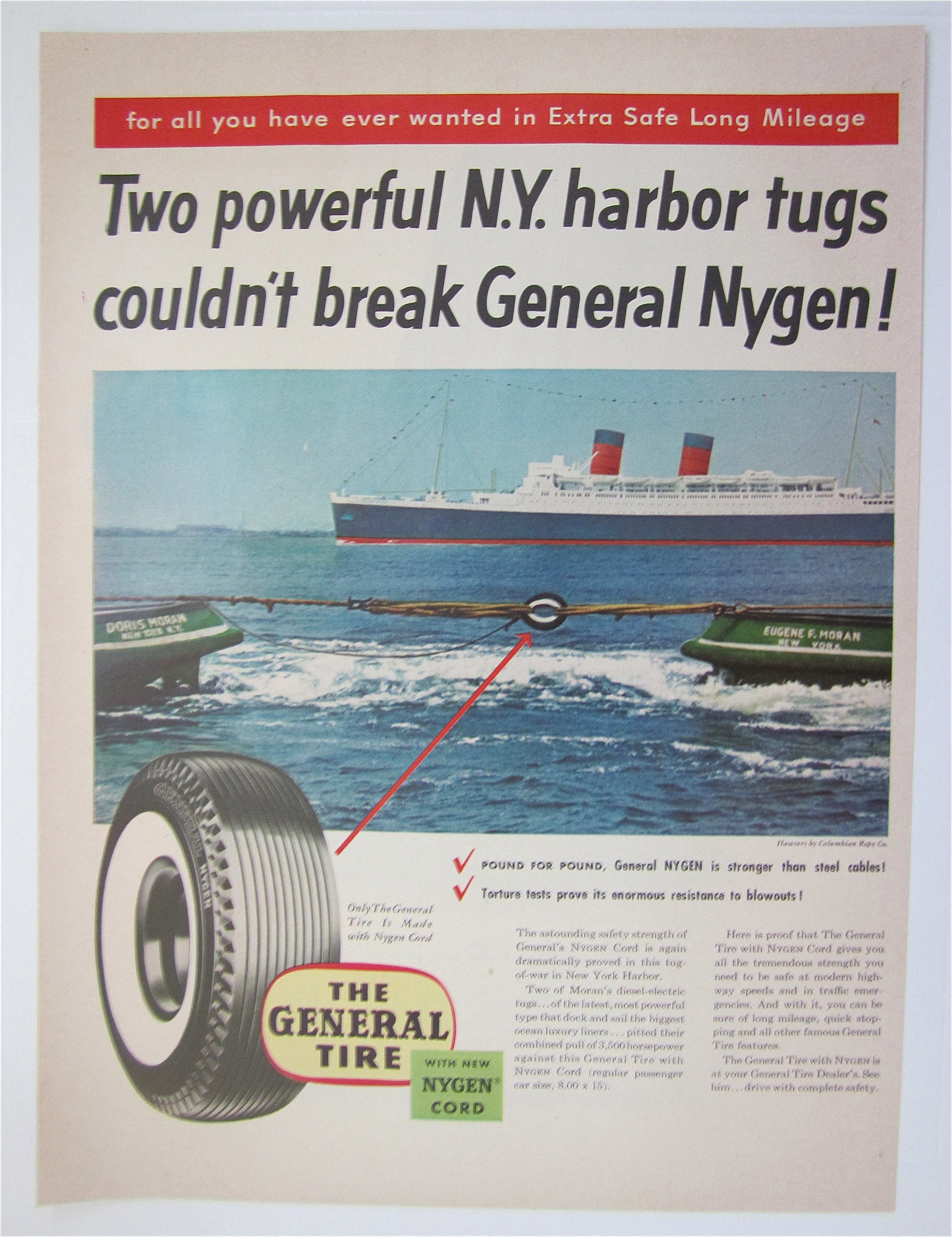 1950's General Tires with Tug of War with Tire