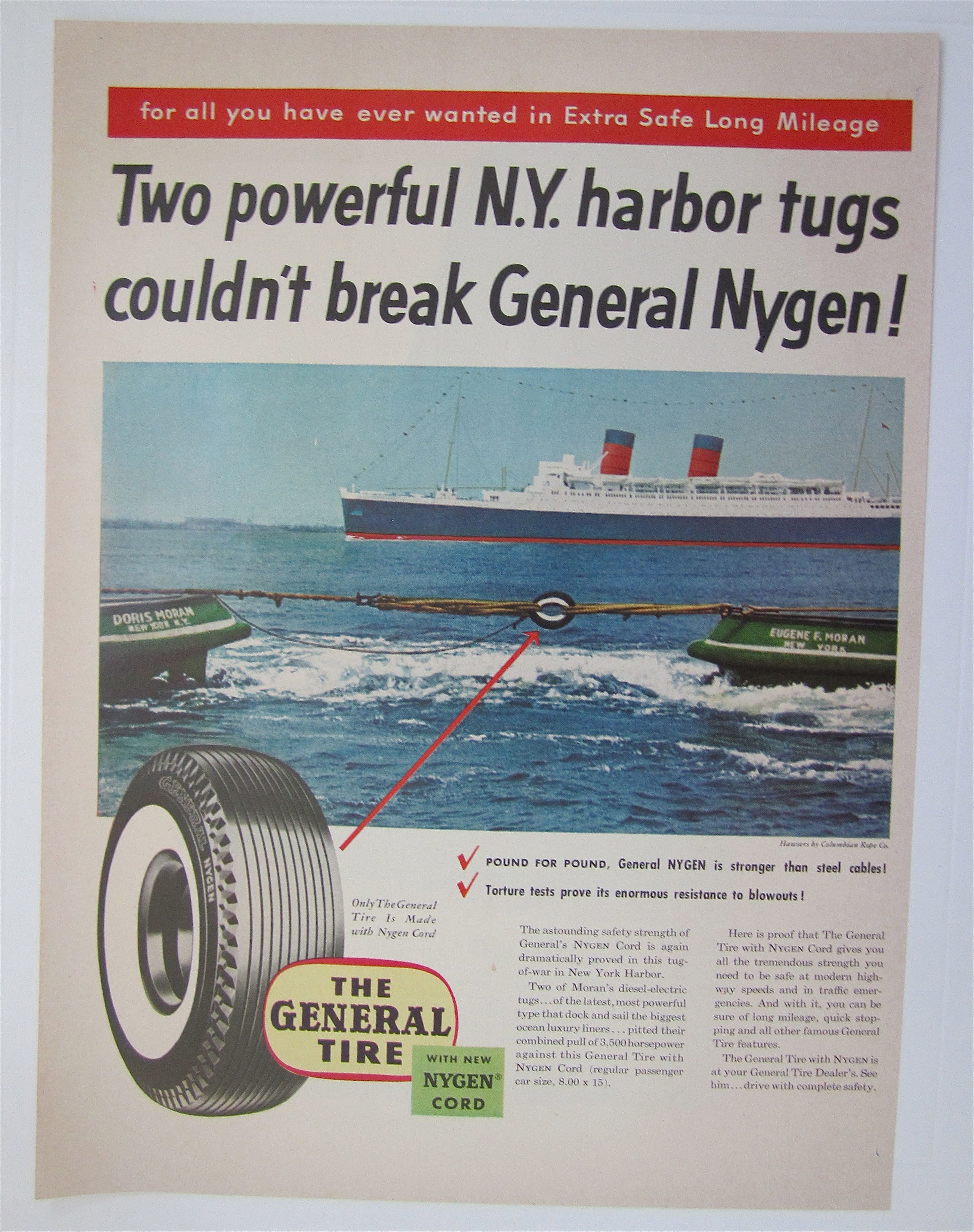 1950's General Tires with Tug of War with Tire