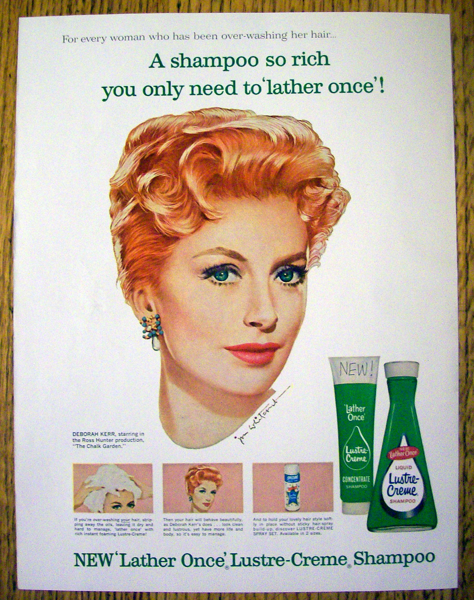1964 Lustre Creme Shampoo with Deborah Kerr