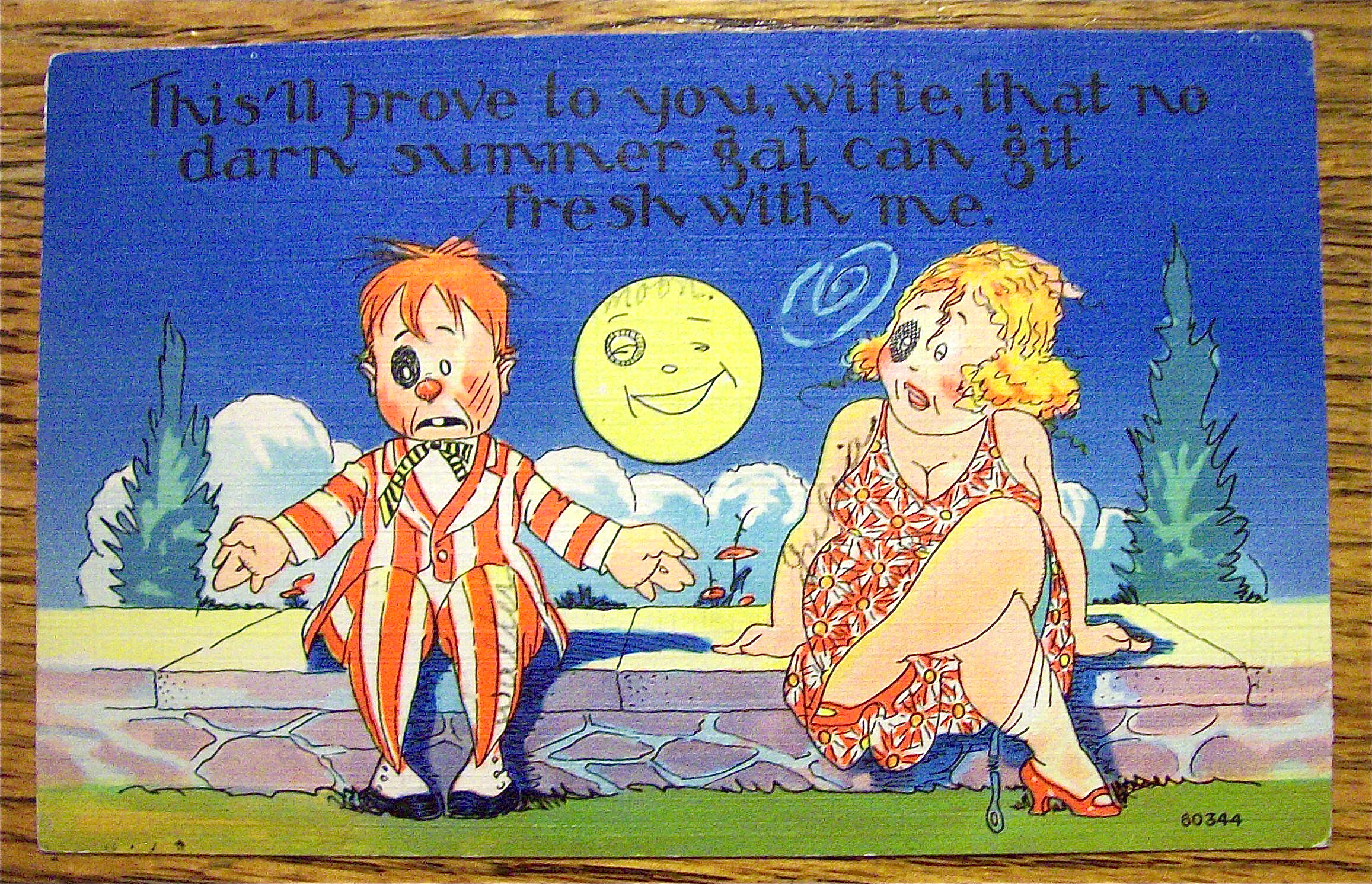 Man And Woman Sitting Next To Each Other Postcard